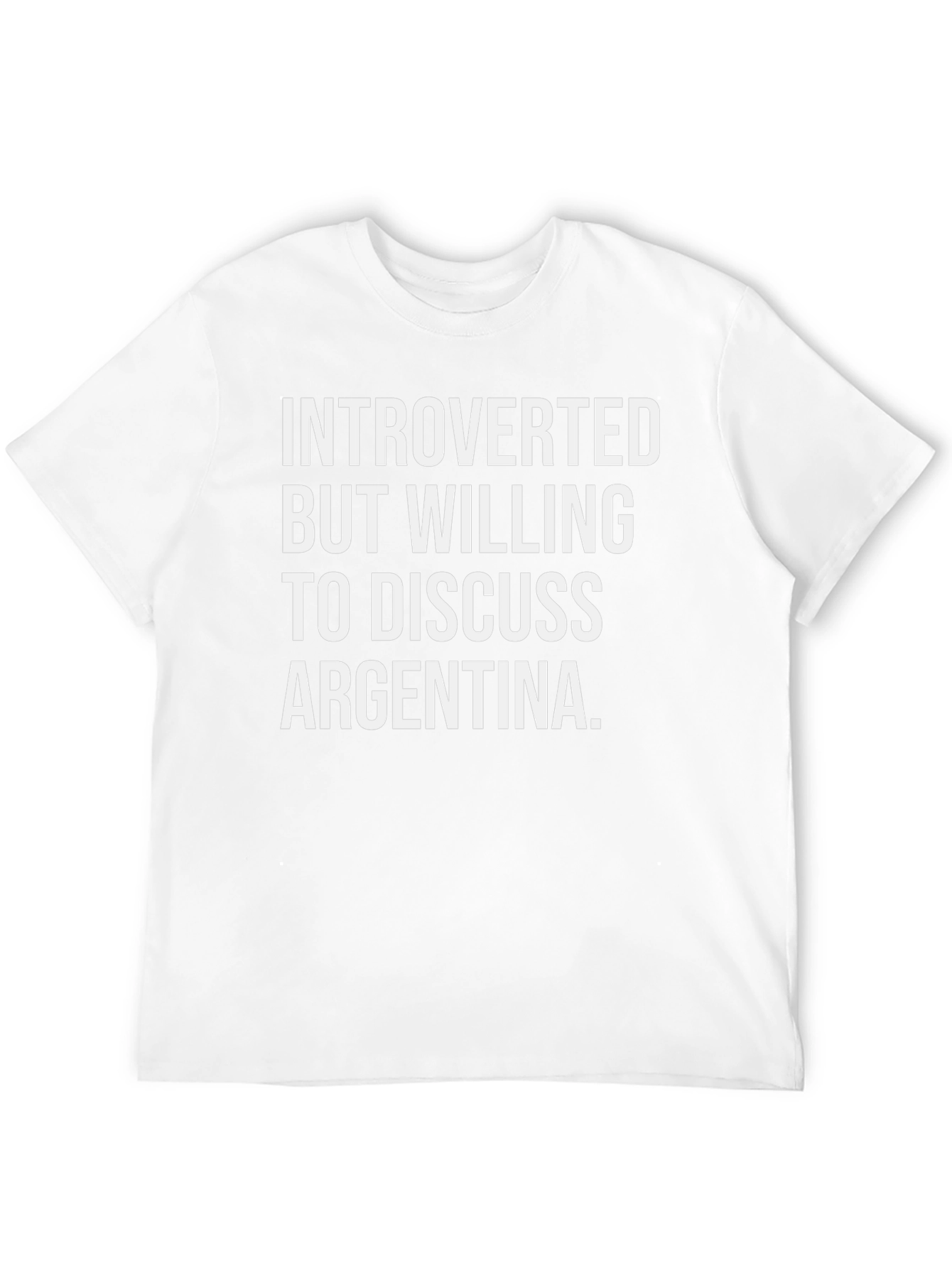 Argentina Introvert T-Shirt - Funny Graphic Tee