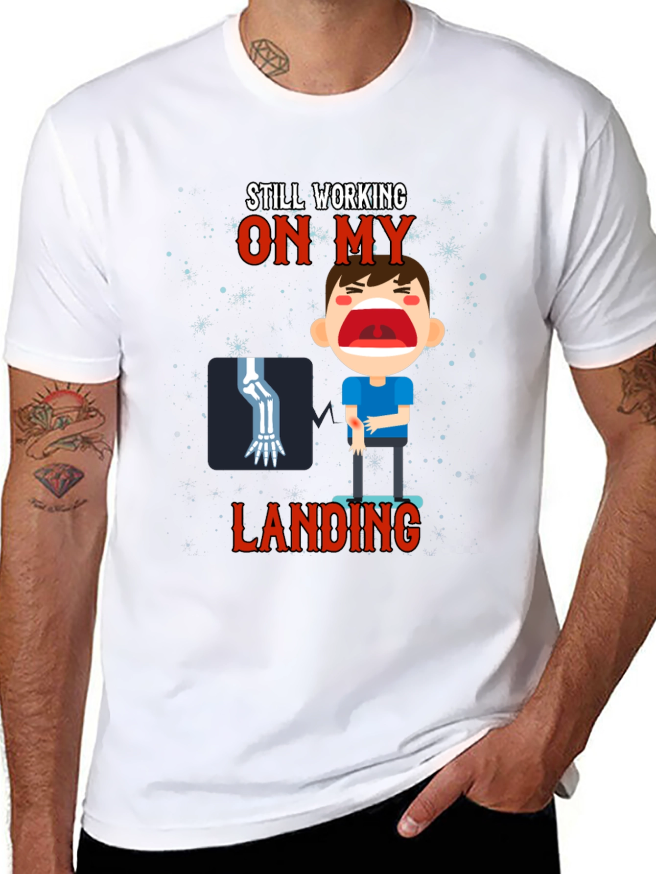 Still Working On My Landing Graphic Tee