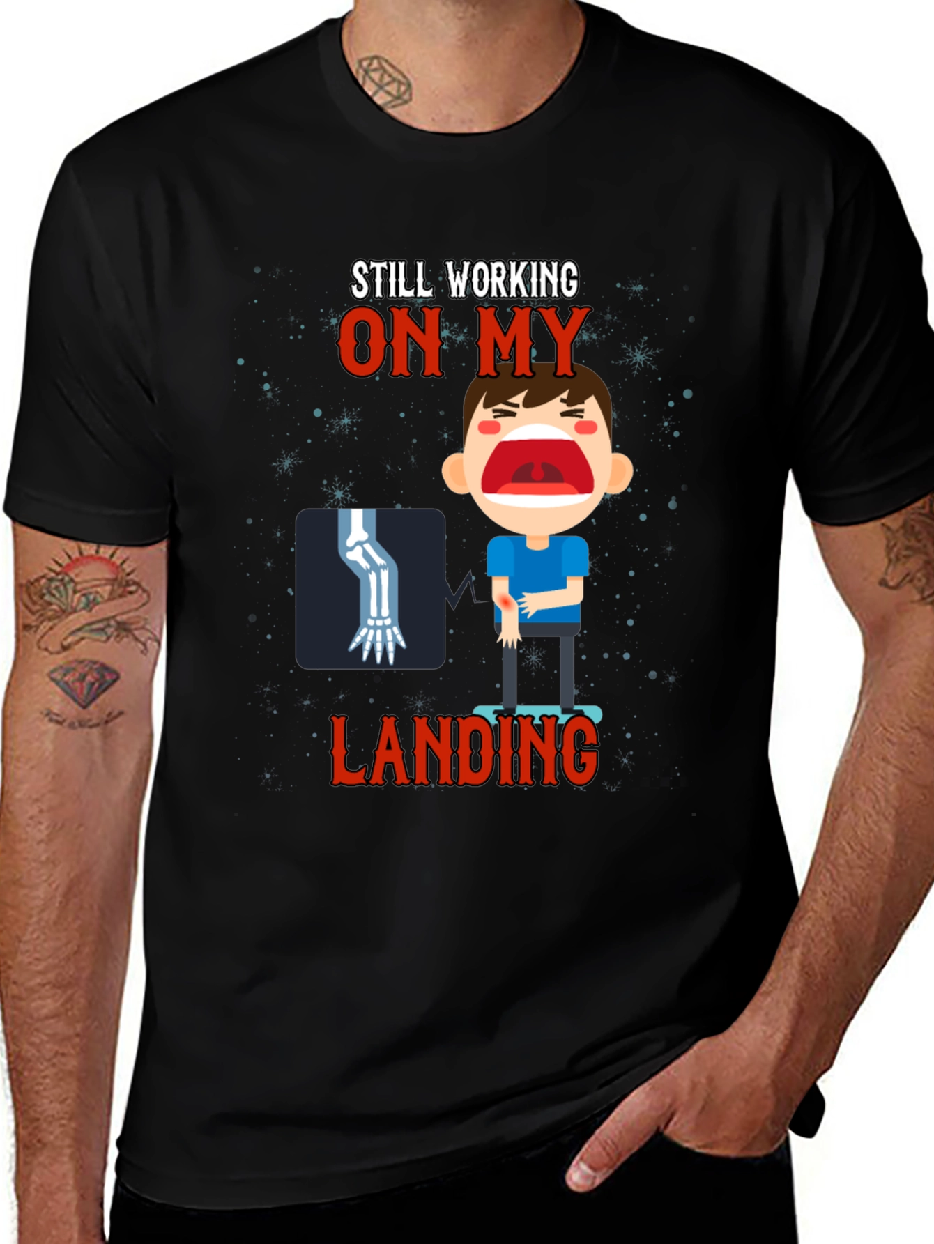 Still Working On My Landing Graphic Tee