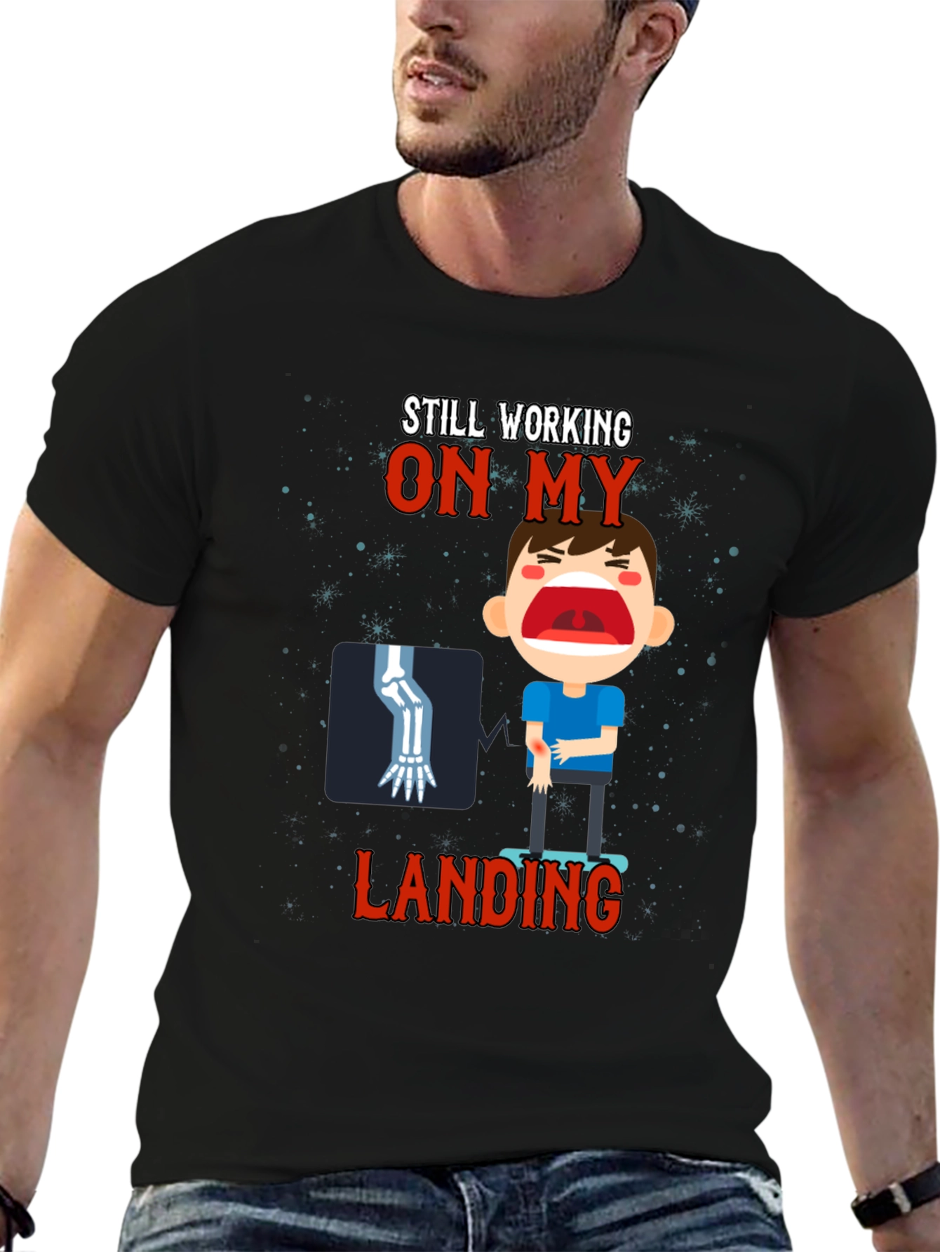 Still Working On My Landing Graphic Tee
