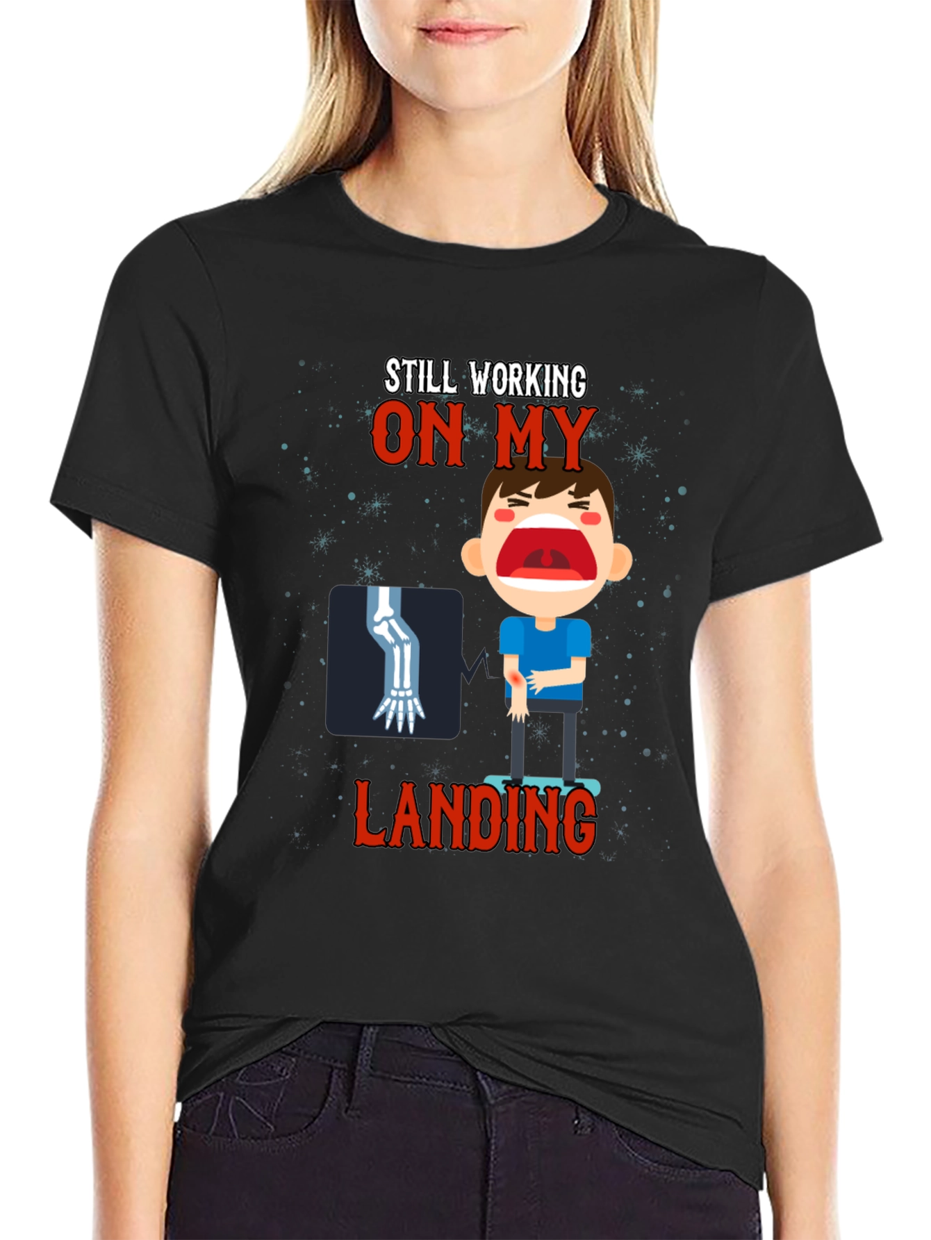 Still Working On My Landing Graphic Tee