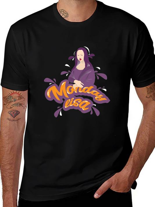 Monday Lisa Graphic Tee - Black Cotton T-Shirt