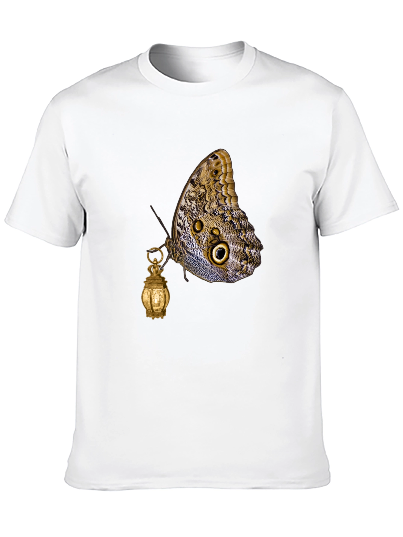Butterfly Lantern Graphic Tee - Unique Design