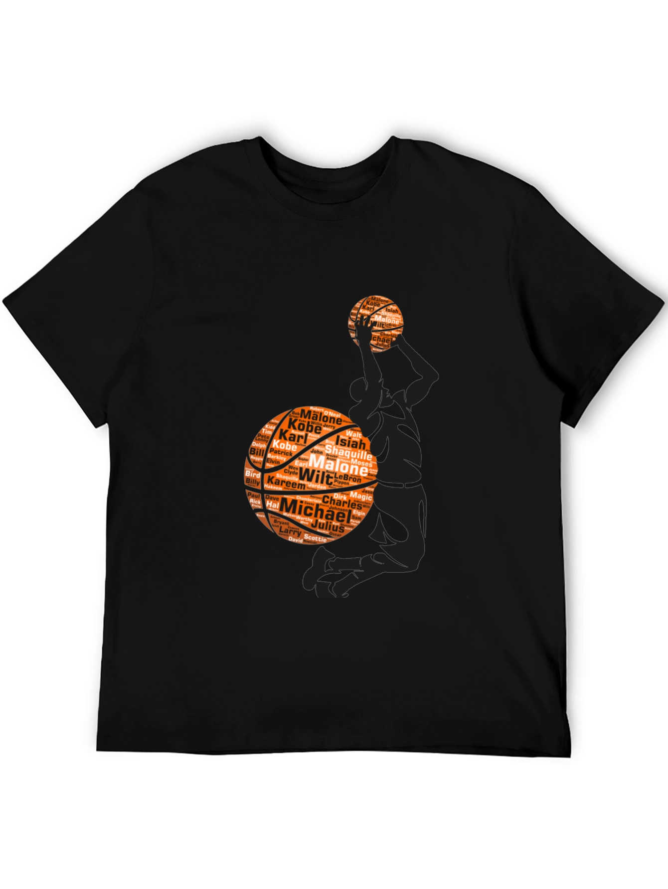 Basketball Legends Graphic Tee - Black