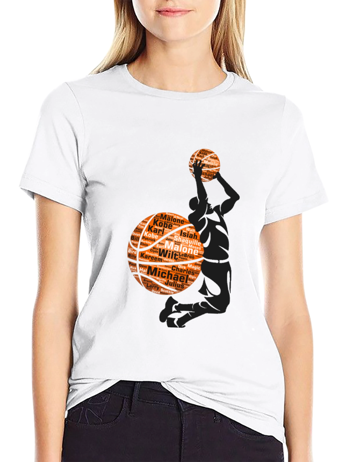 Basketball Legends Graphic Tee - Black