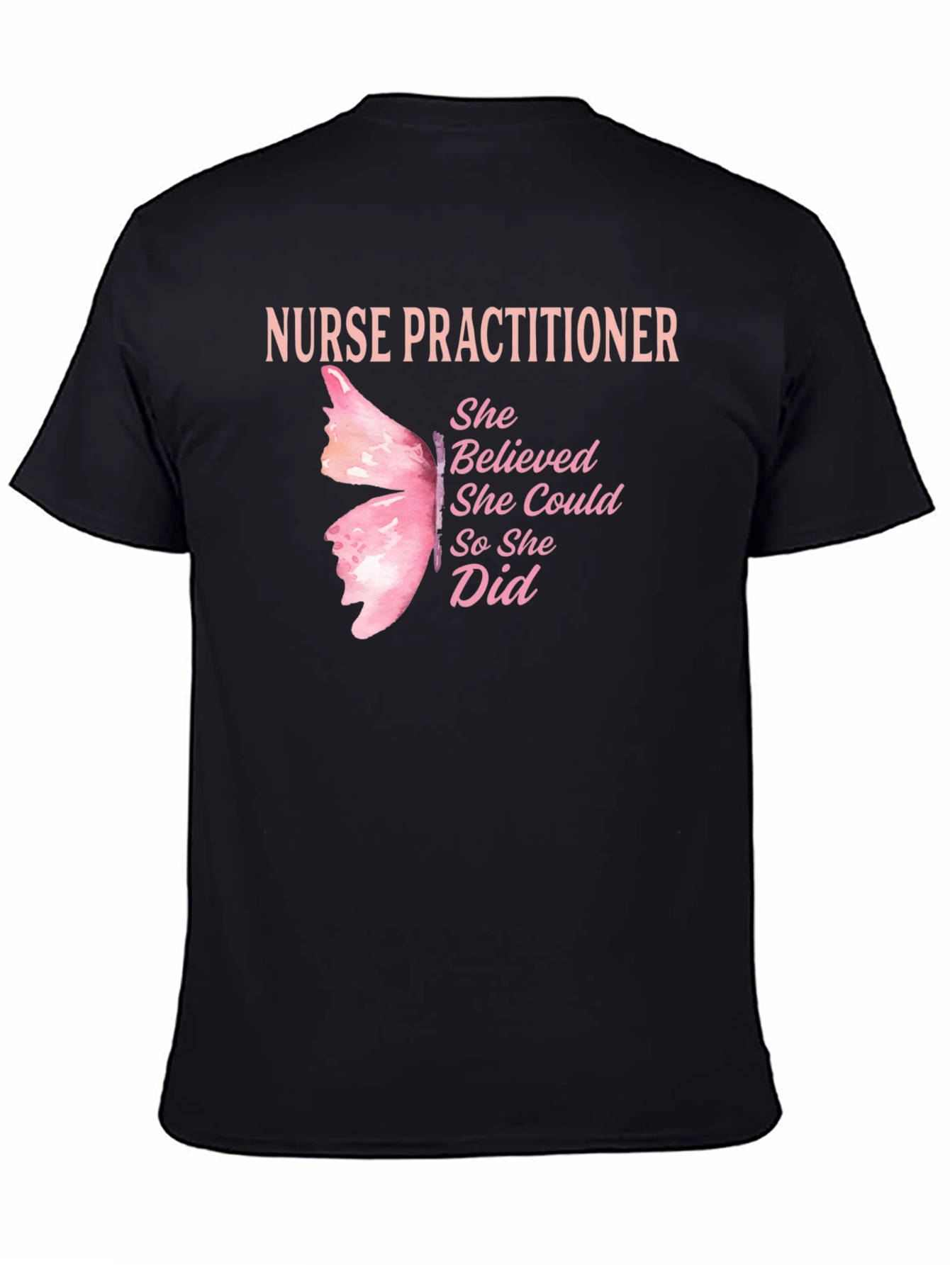 Nurse Practitioner Butterfly T-Shirt