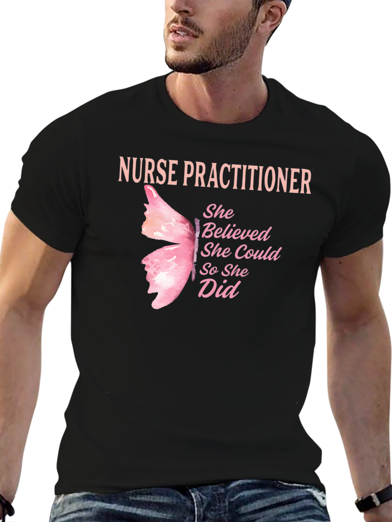 Nurse Practitioner Butterfly T-Shirt