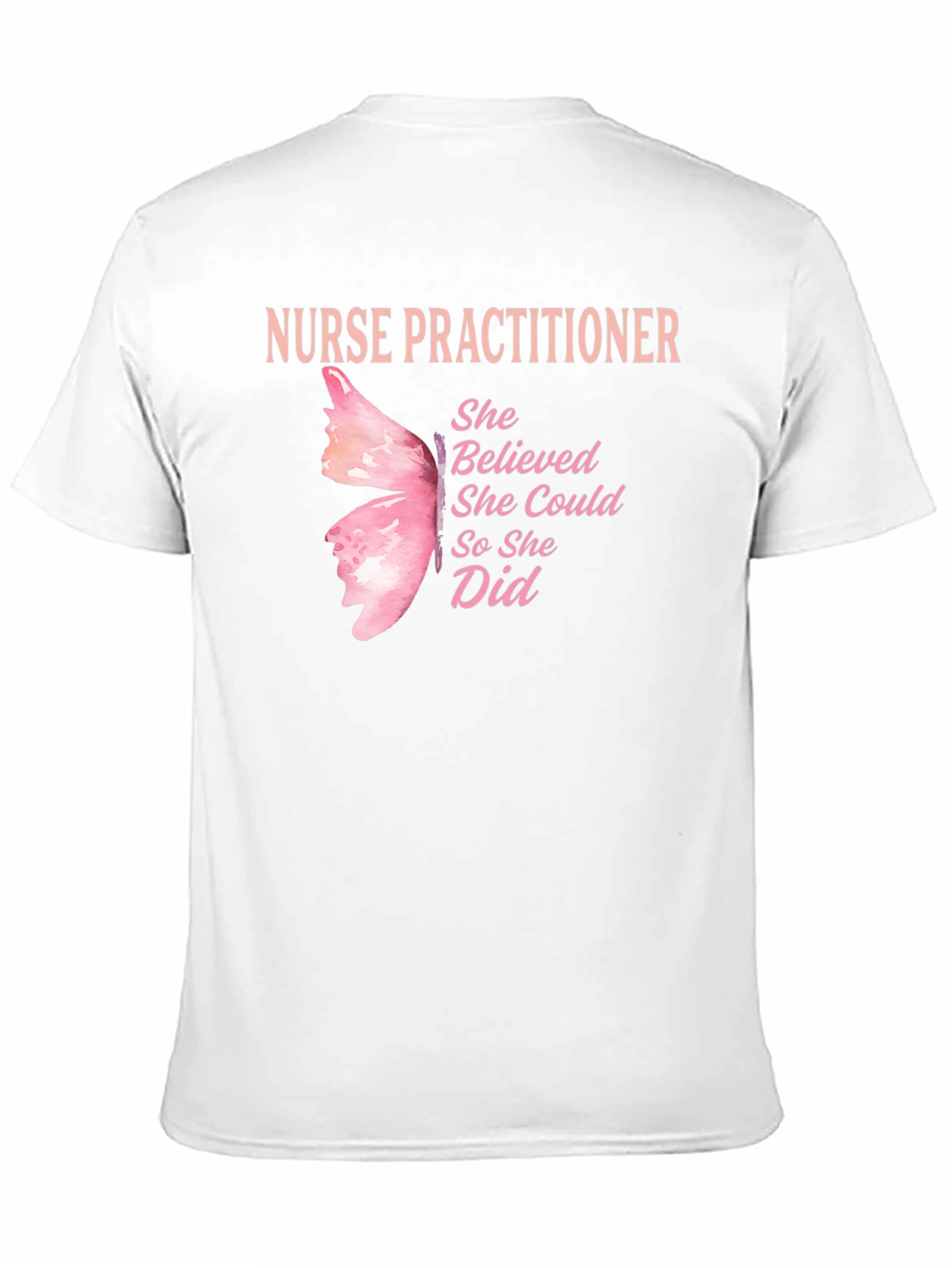 Nurse Practitioner Butterfly T-Shirt