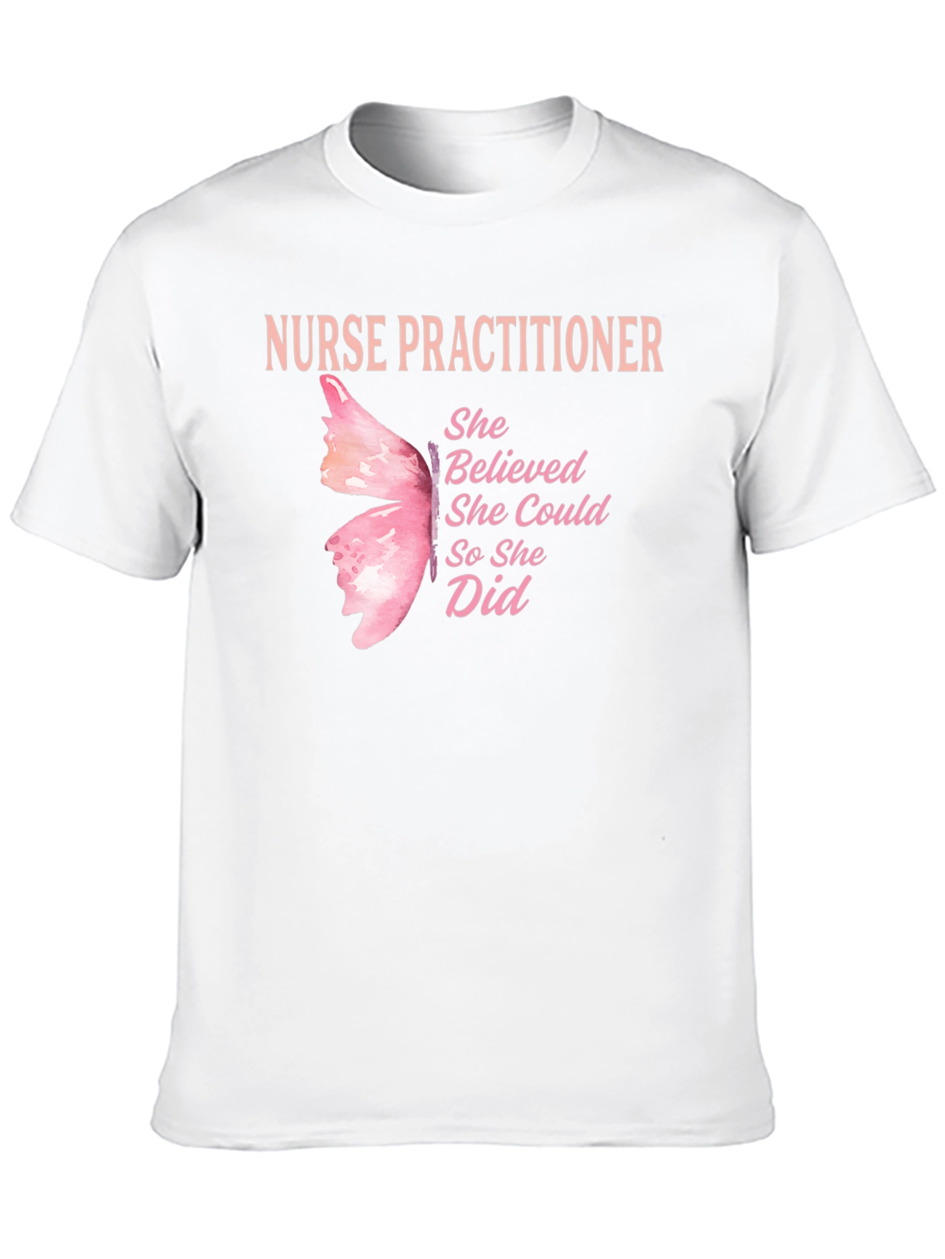 Nurse Practitioner Butterfly T-Shirt