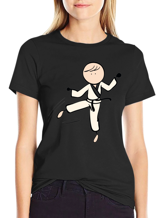Karate Stick Figure Graphic Tee