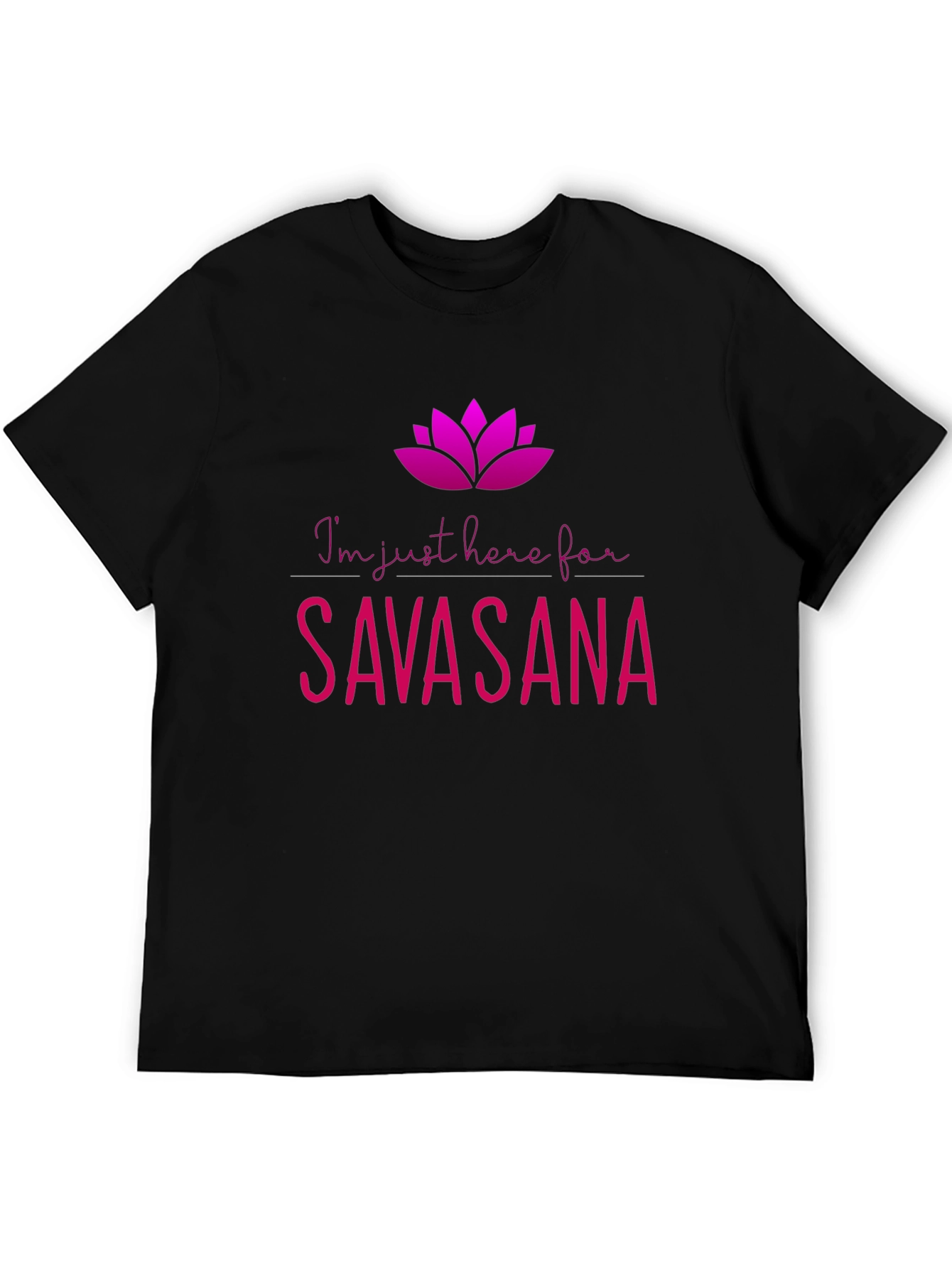 Savasana Yoga Black T-Shirt