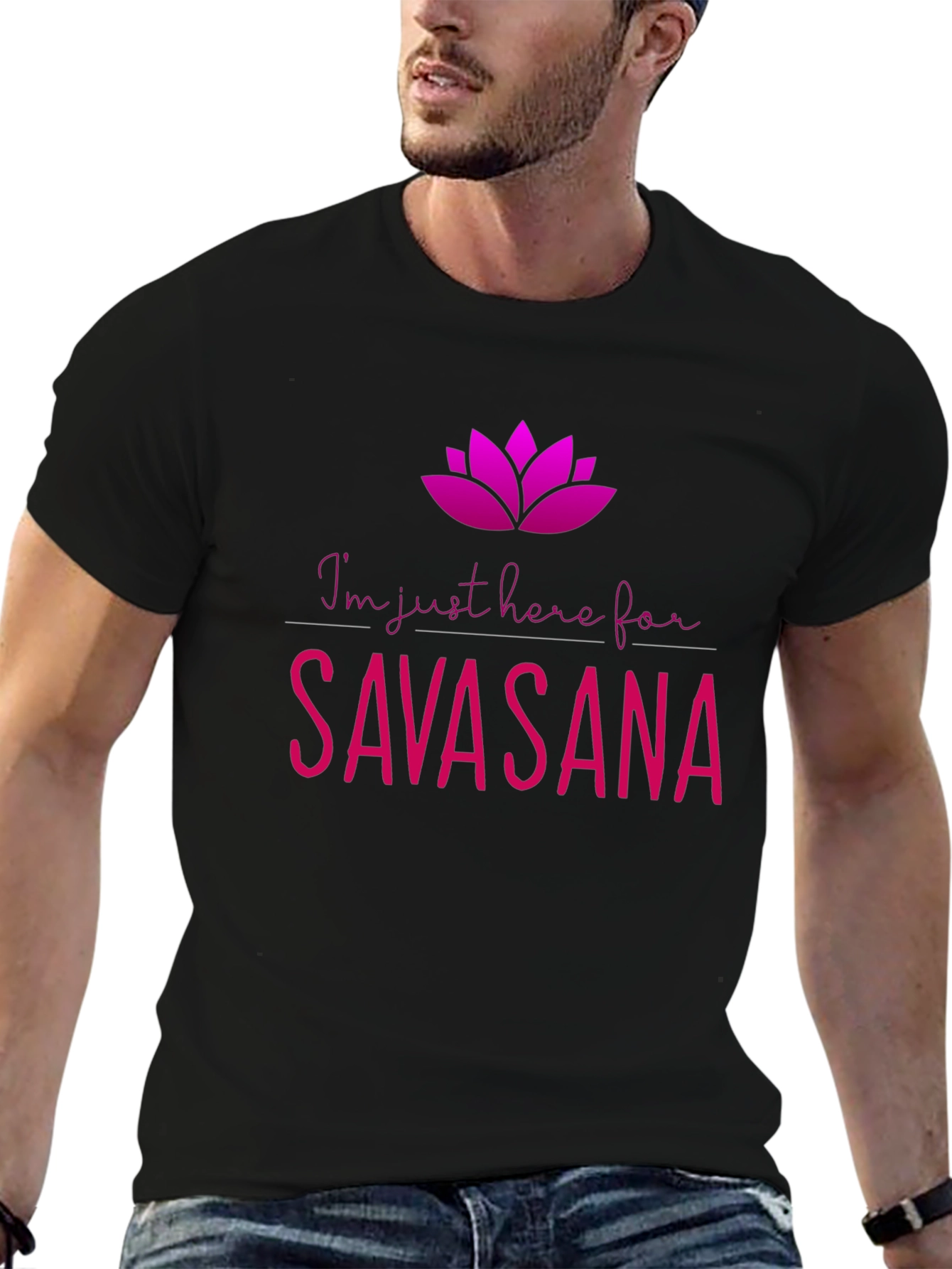 Savasana Yoga Black T-Shirt
