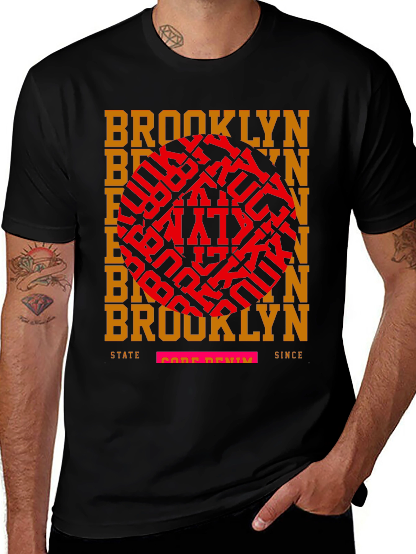 Brooklyn State Core Denim Graphic Tee