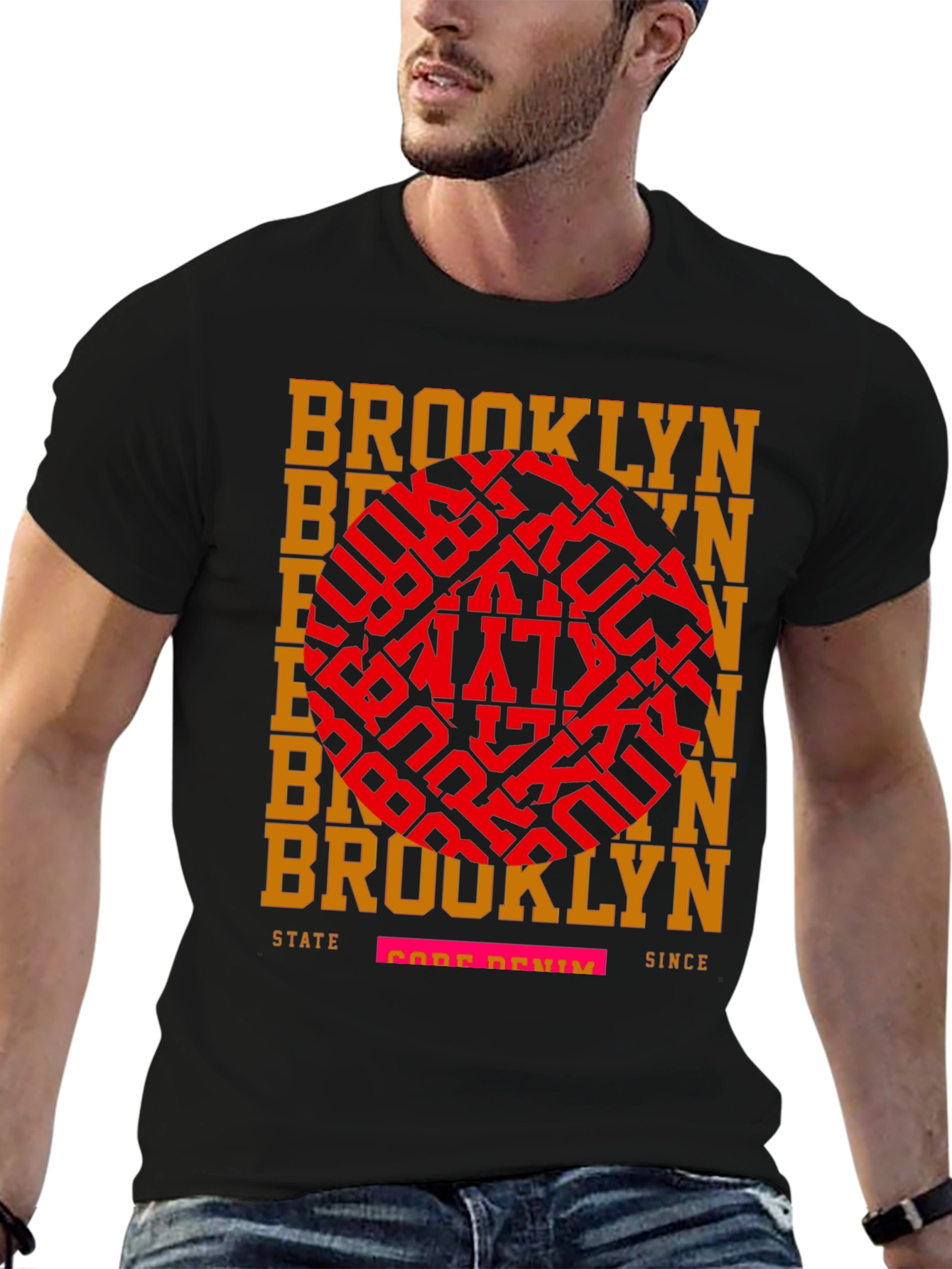 Brooklyn State Core Denim Graphic Tee