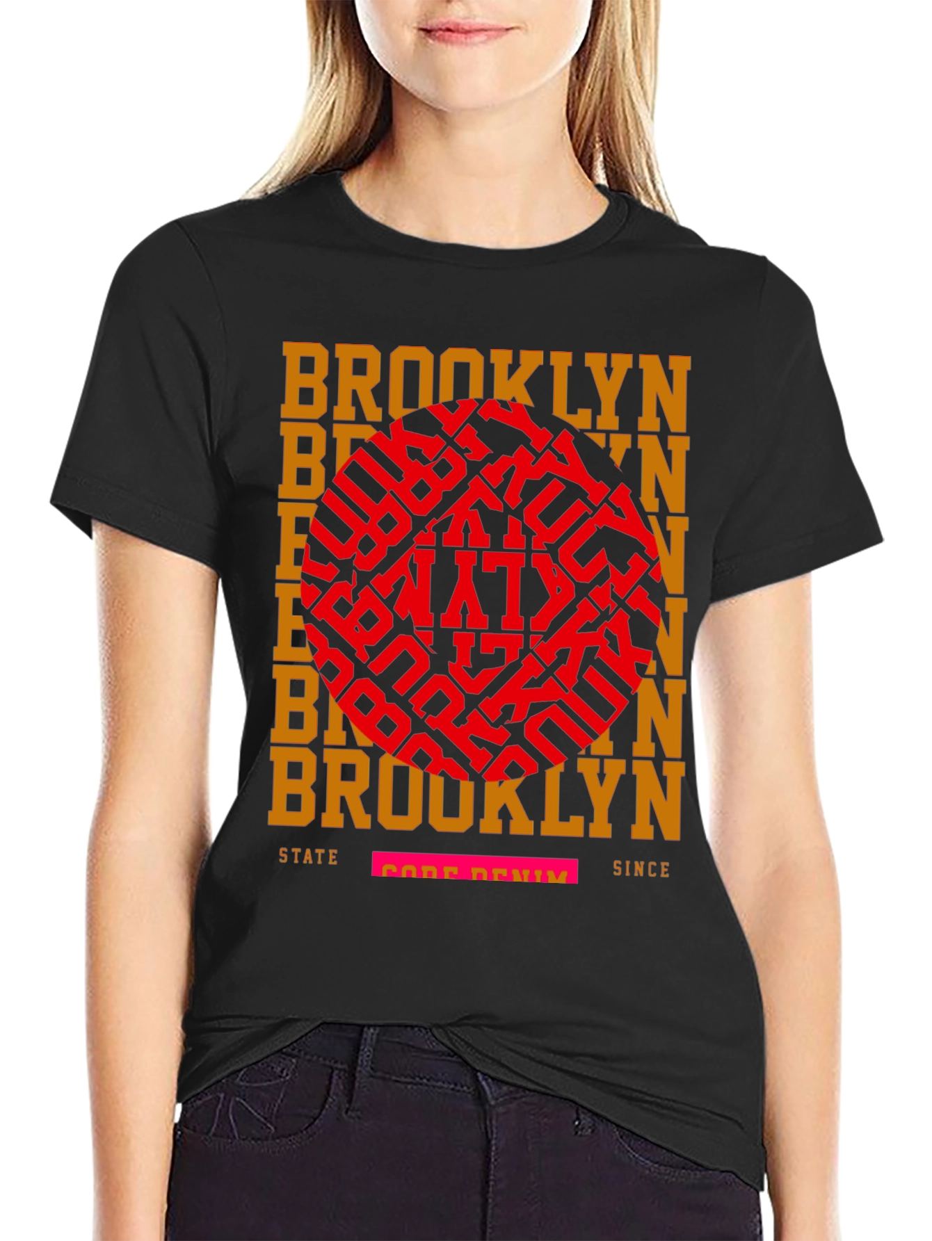Brooklyn State Core Denim Graphic Tee