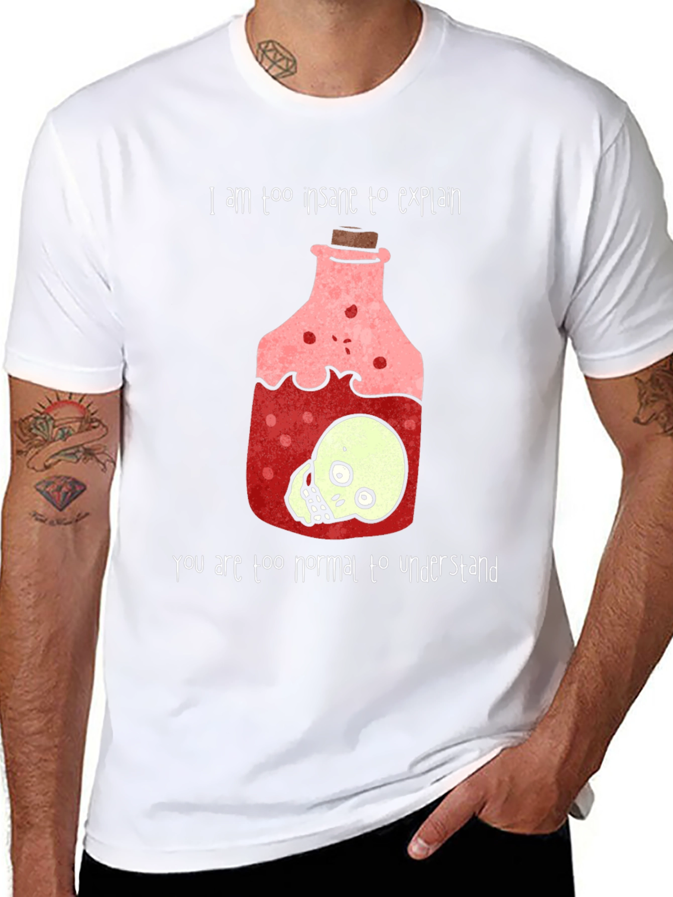 Insane Potion T-Shirt - Skull Design Tee