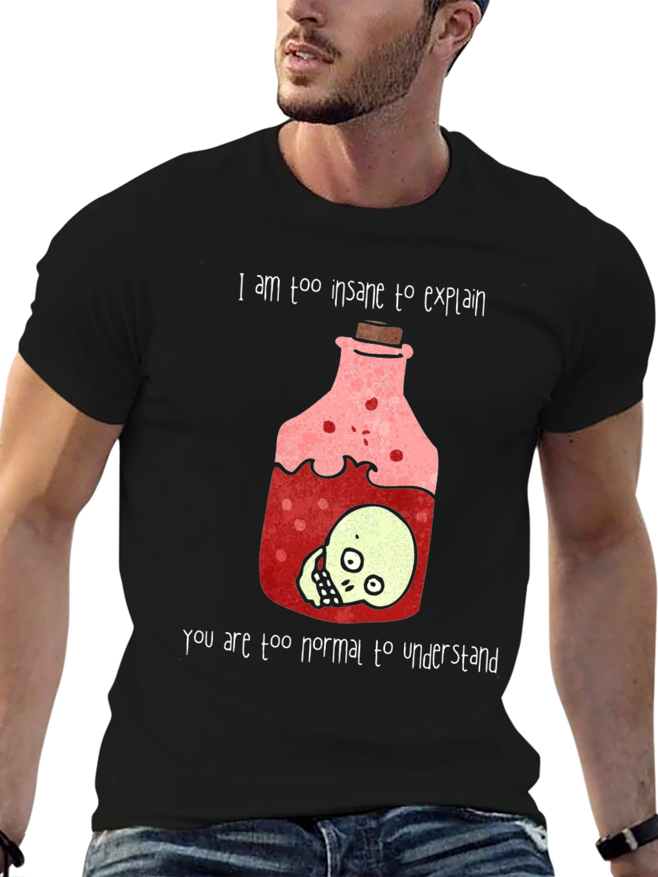 Insane Potion T-Shirt - Skull Design Tee