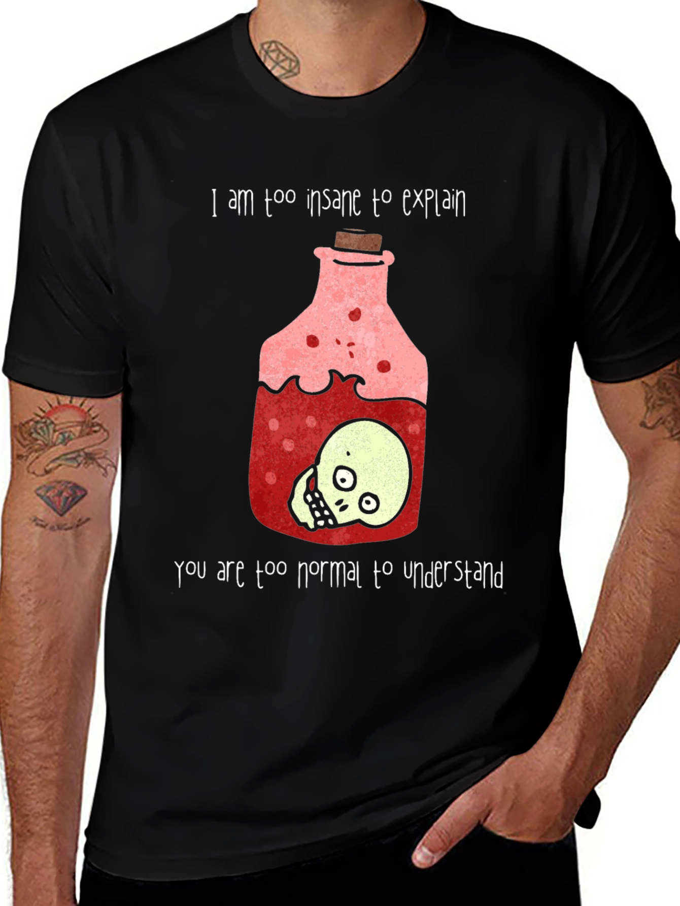 Insane Potion T-Shirt - Skull Design Tee