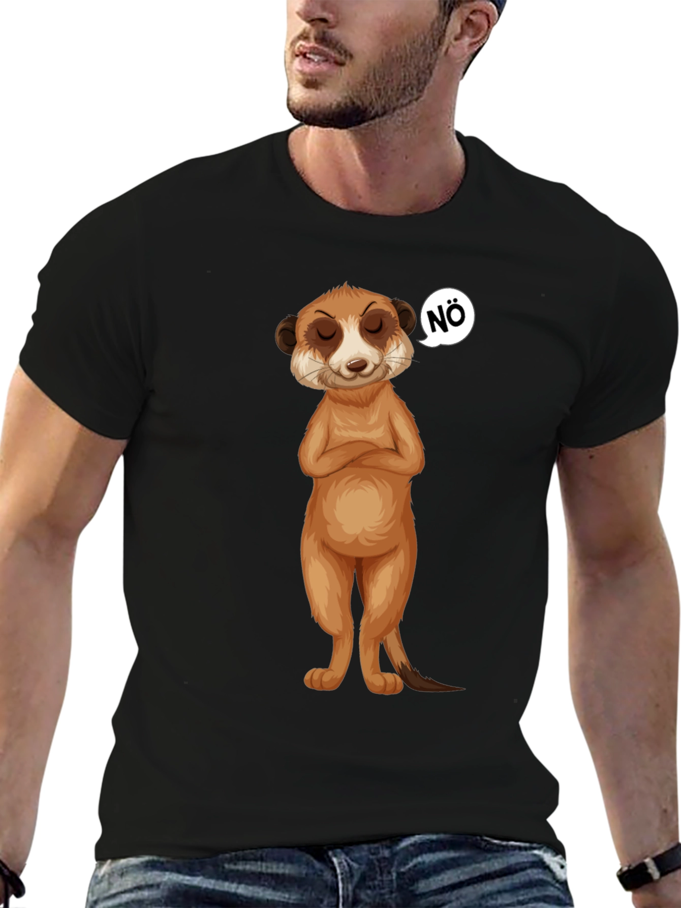 Funny Meerkat Nö T-Shirt - Sarcastic Nope Tee
