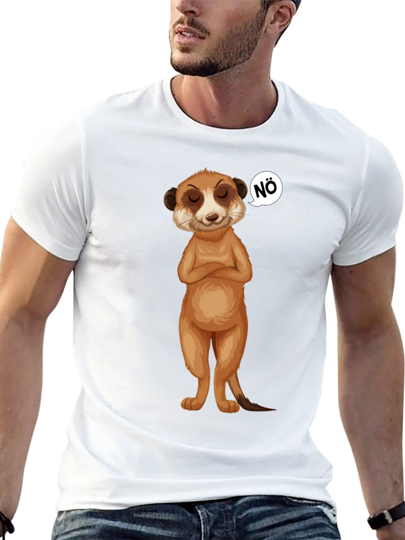 Funny Meerkat Nö T-Shirt - Sarcastic Nope Tee