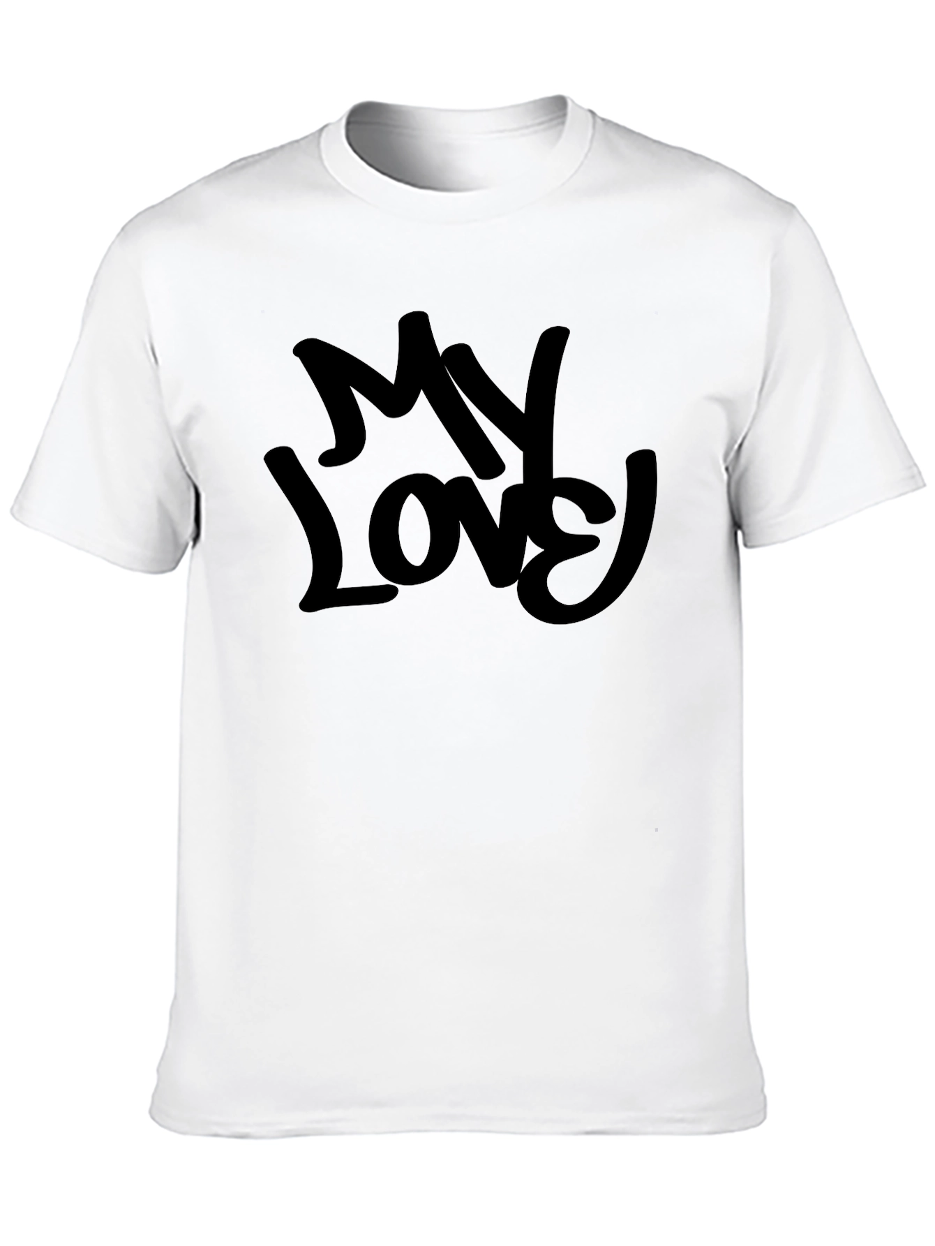 My Love Black Graphic Tee