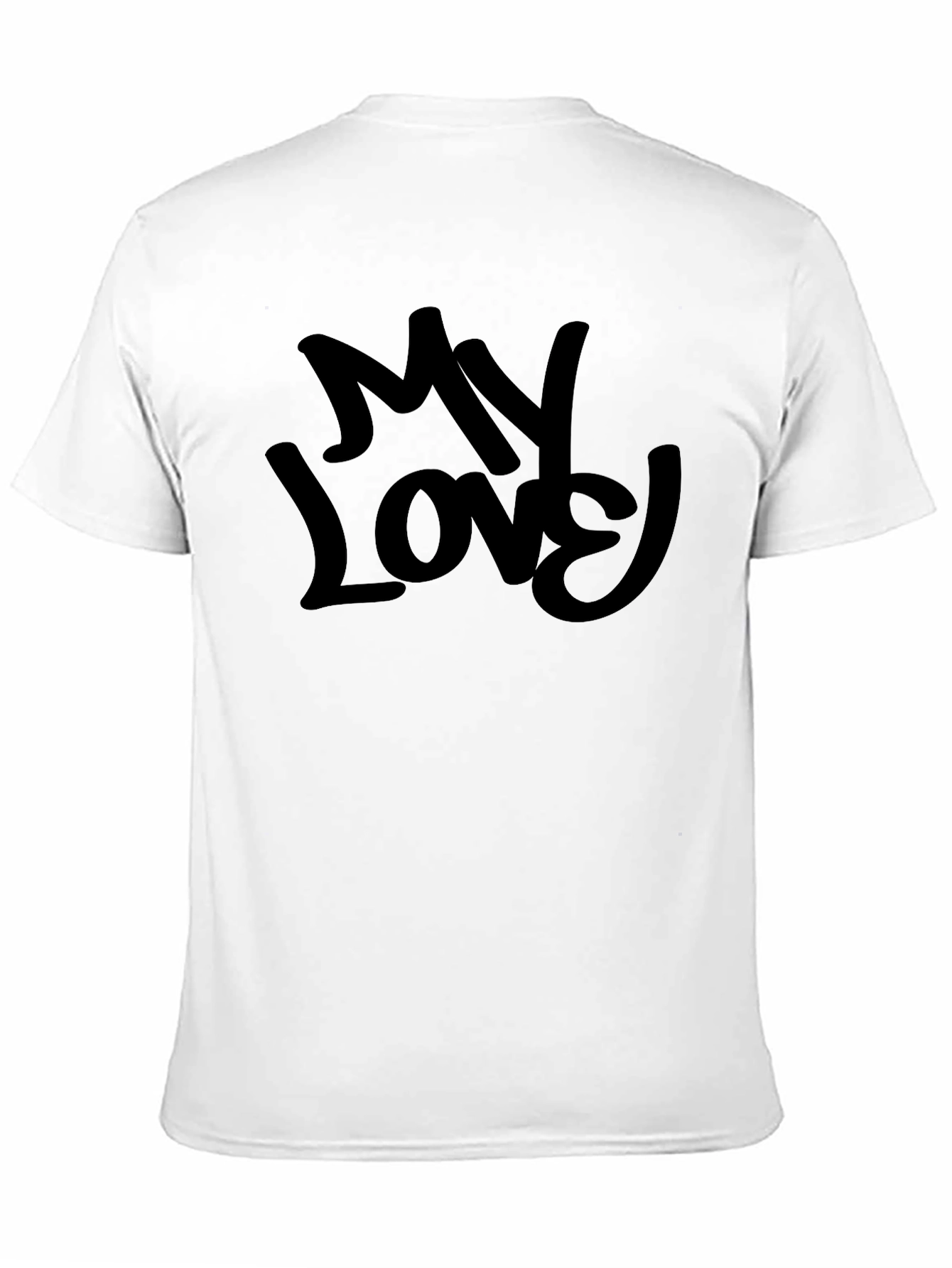 My Love Black Graphic Tee