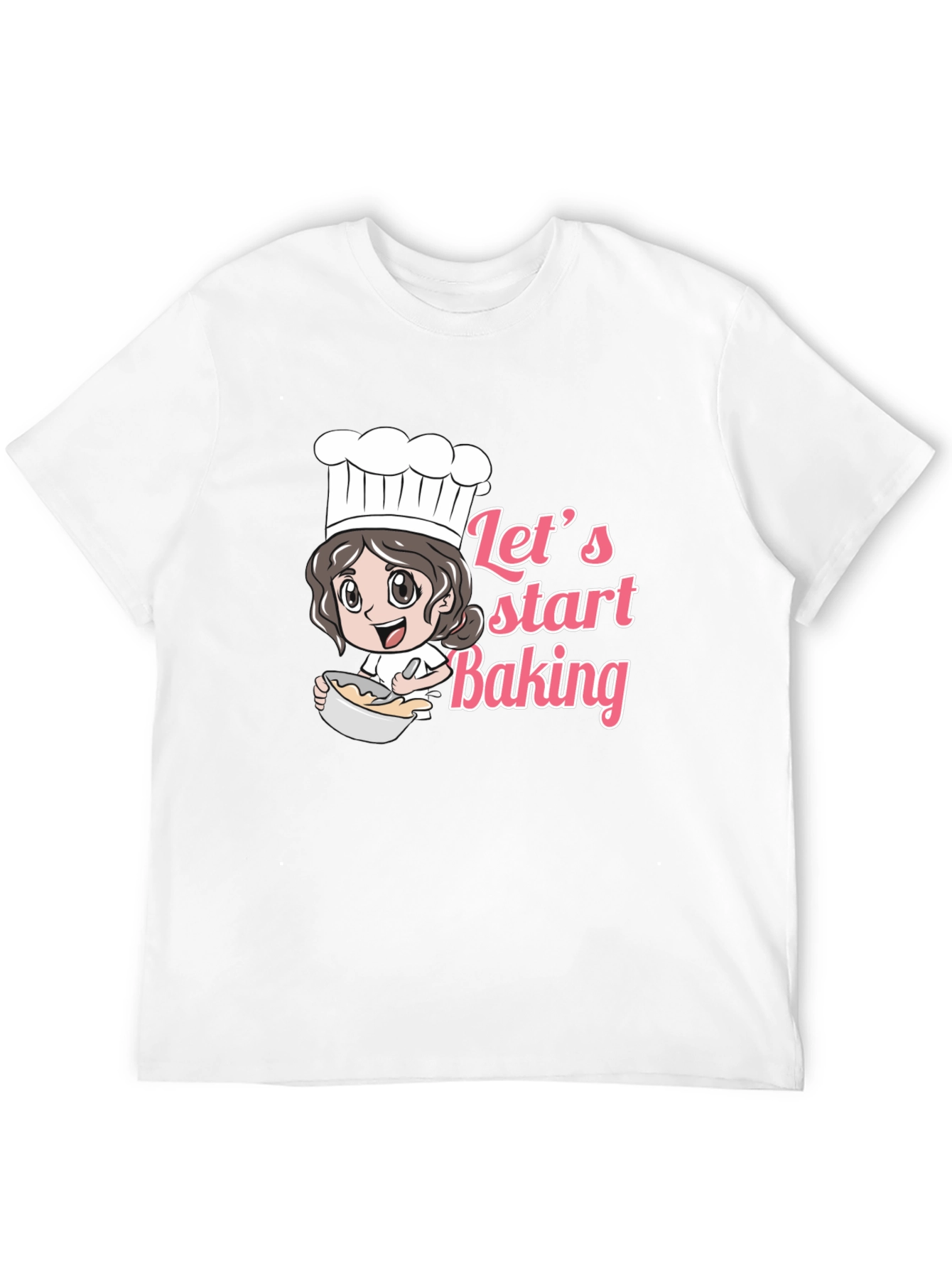 Lets Start Baking Unisex Black T-Shirt