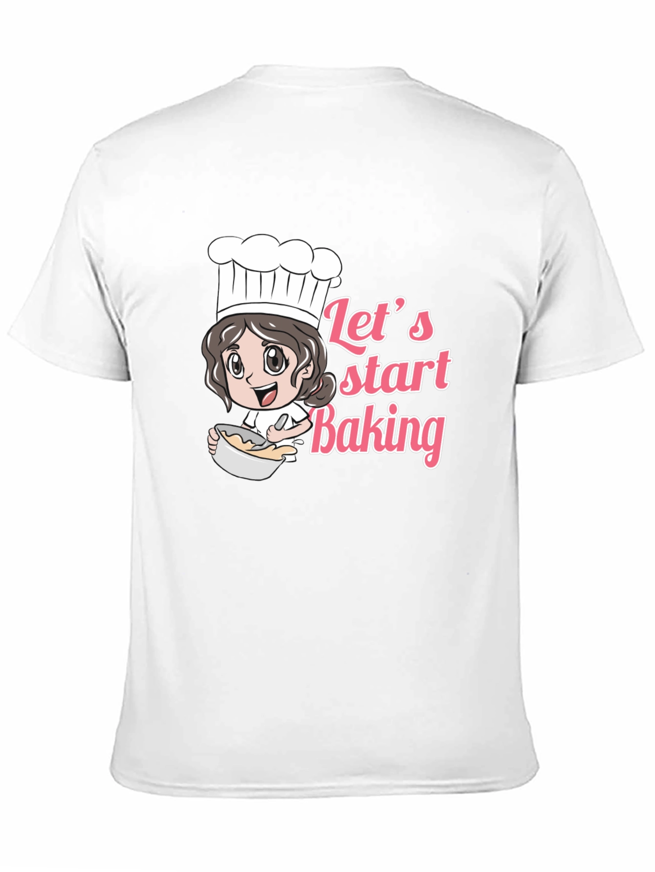 Lets Start Baking Unisex Black T-Shirt