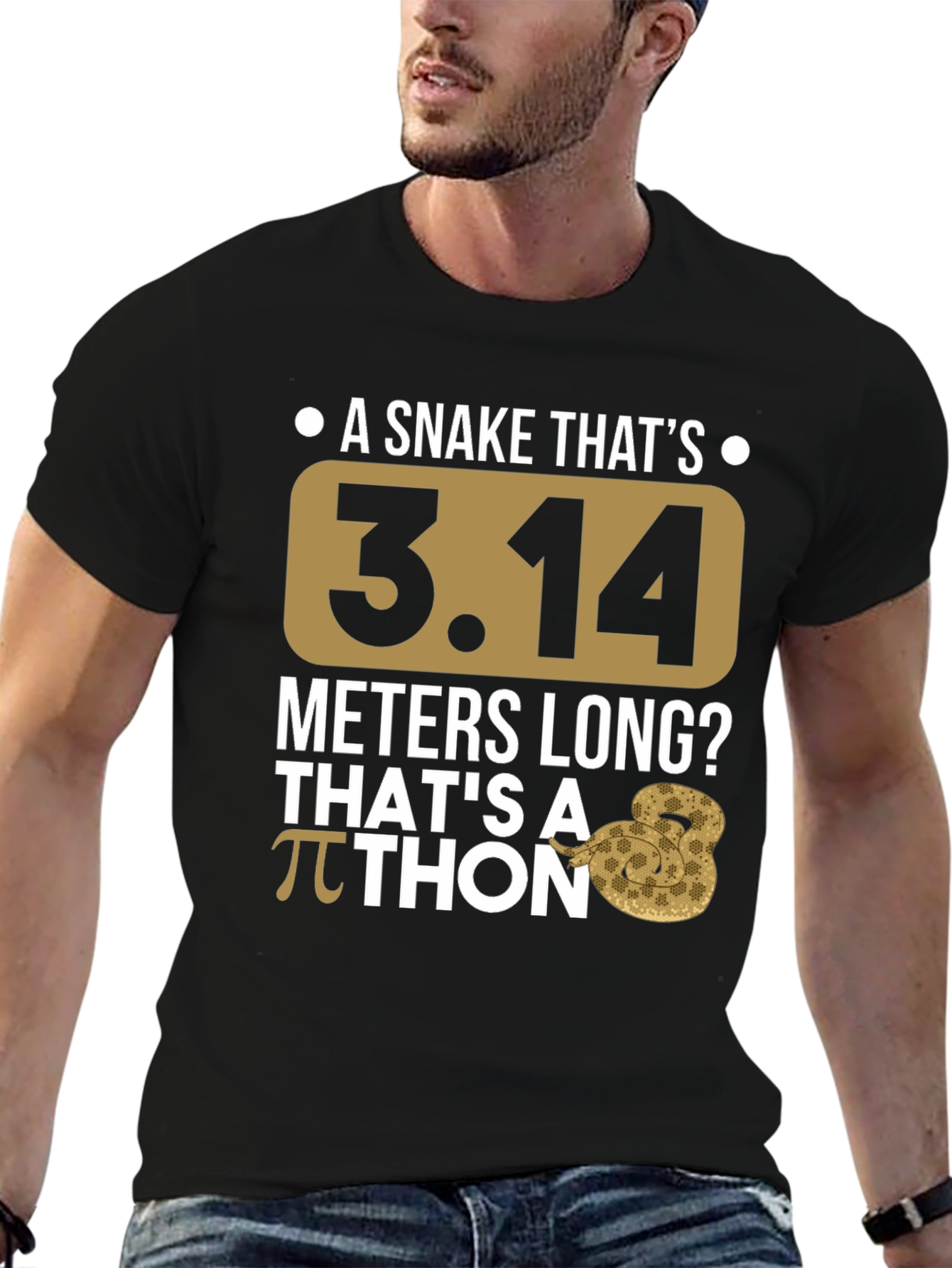 Pi Day Python T-Shirt - Funny Snake Graphic Tee