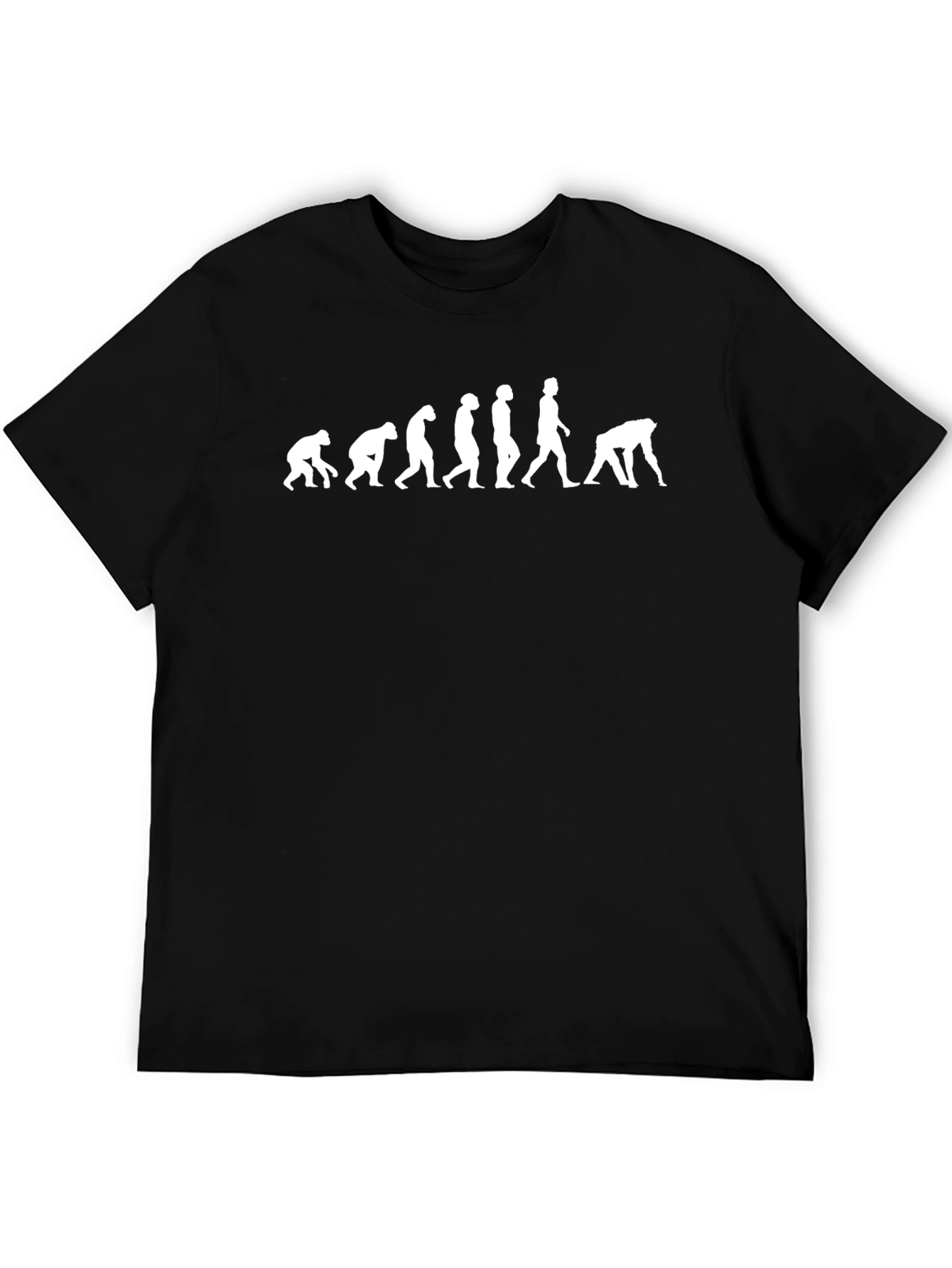 Evolution of Twerking Black Graphic T-Shirt