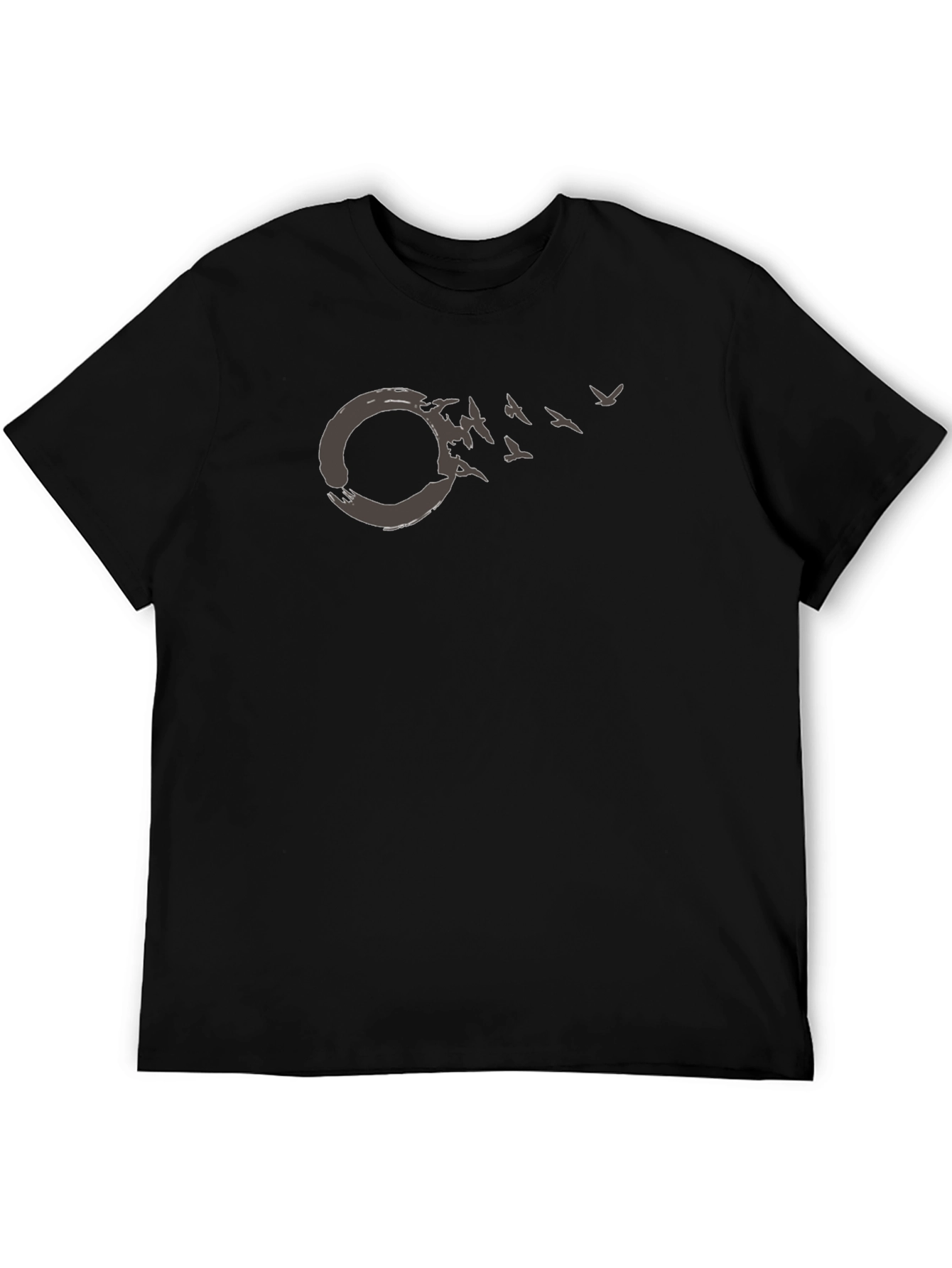 Zen Circle Bird T-Shirt - Unisex Cotton Tee