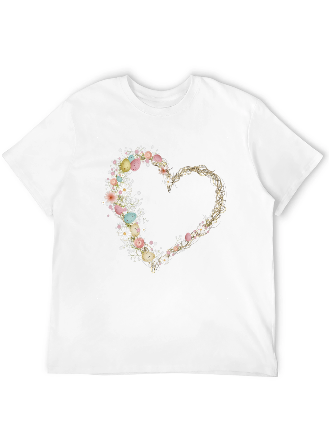 Floral Heart Easter Egg T-Shirt