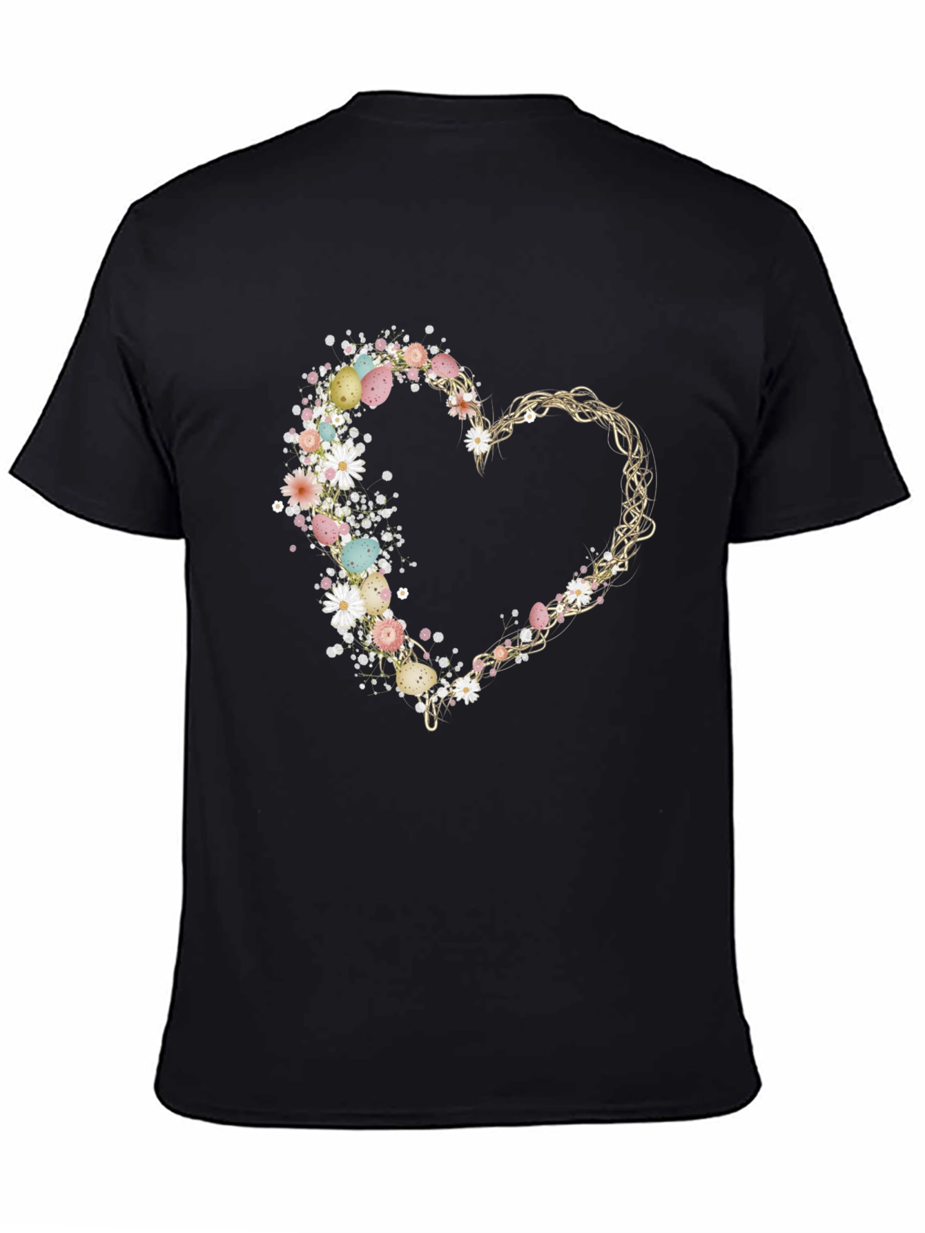 Floral Heart Easter Egg T-Shirt