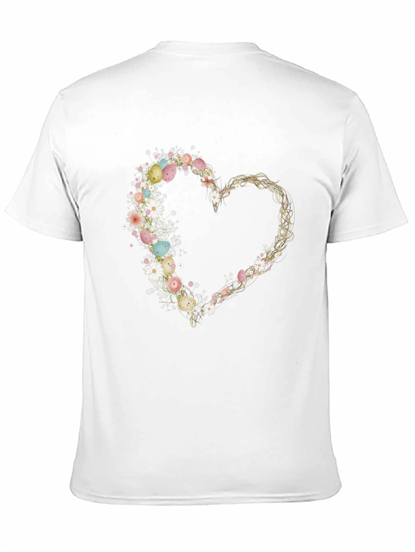 Floral Heart Easter Egg T-Shirt