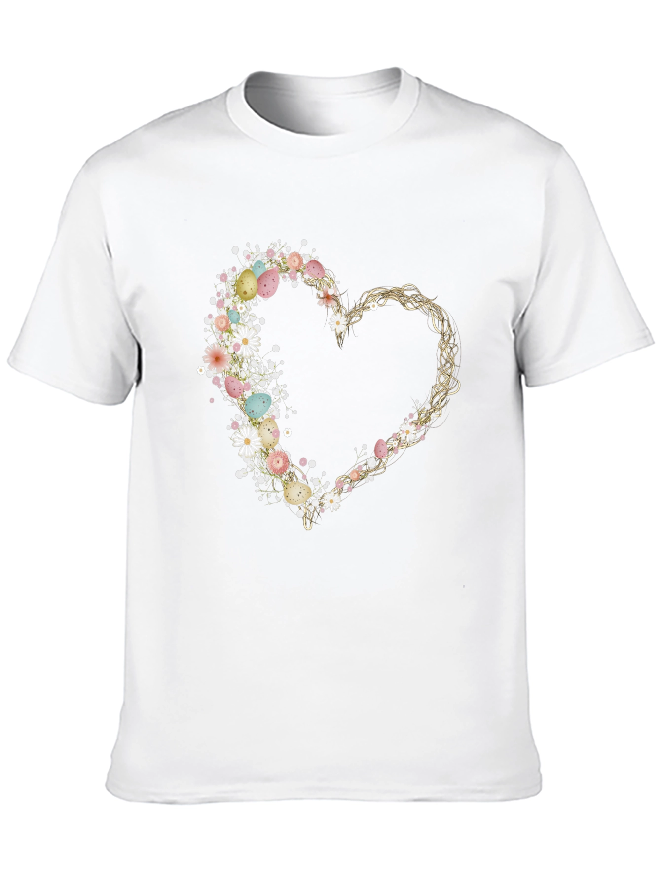 Floral Heart Easter Egg T-Shirt