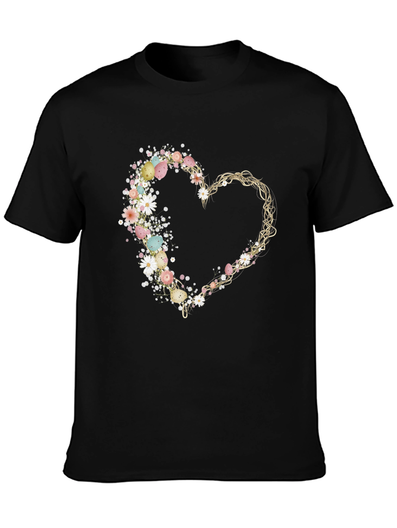 Floral Heart Easter Egg T-Shirt