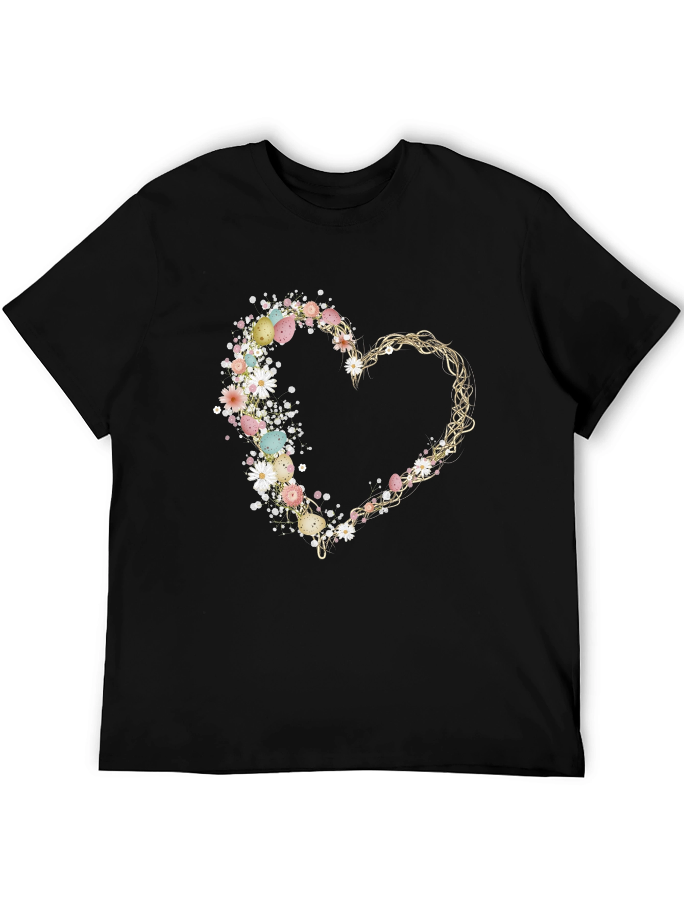 Floral Heart Easter Egg T-Shirt