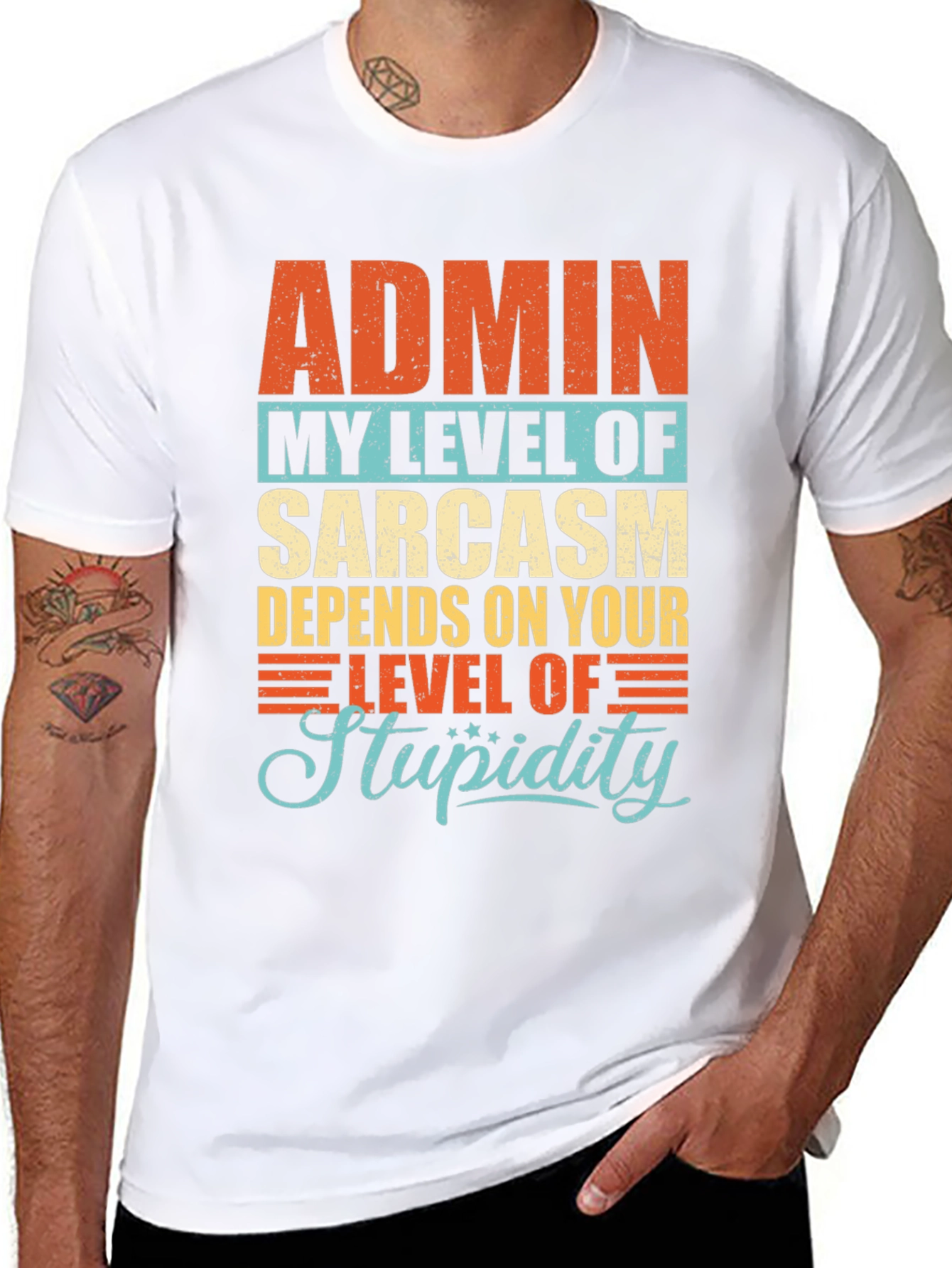 Admin Sarcasm Level T-Shirt