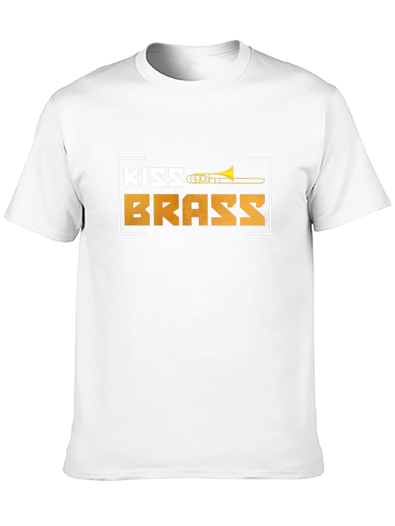 Kiss Brass Trombone T-Shirt - Music Lover Tee