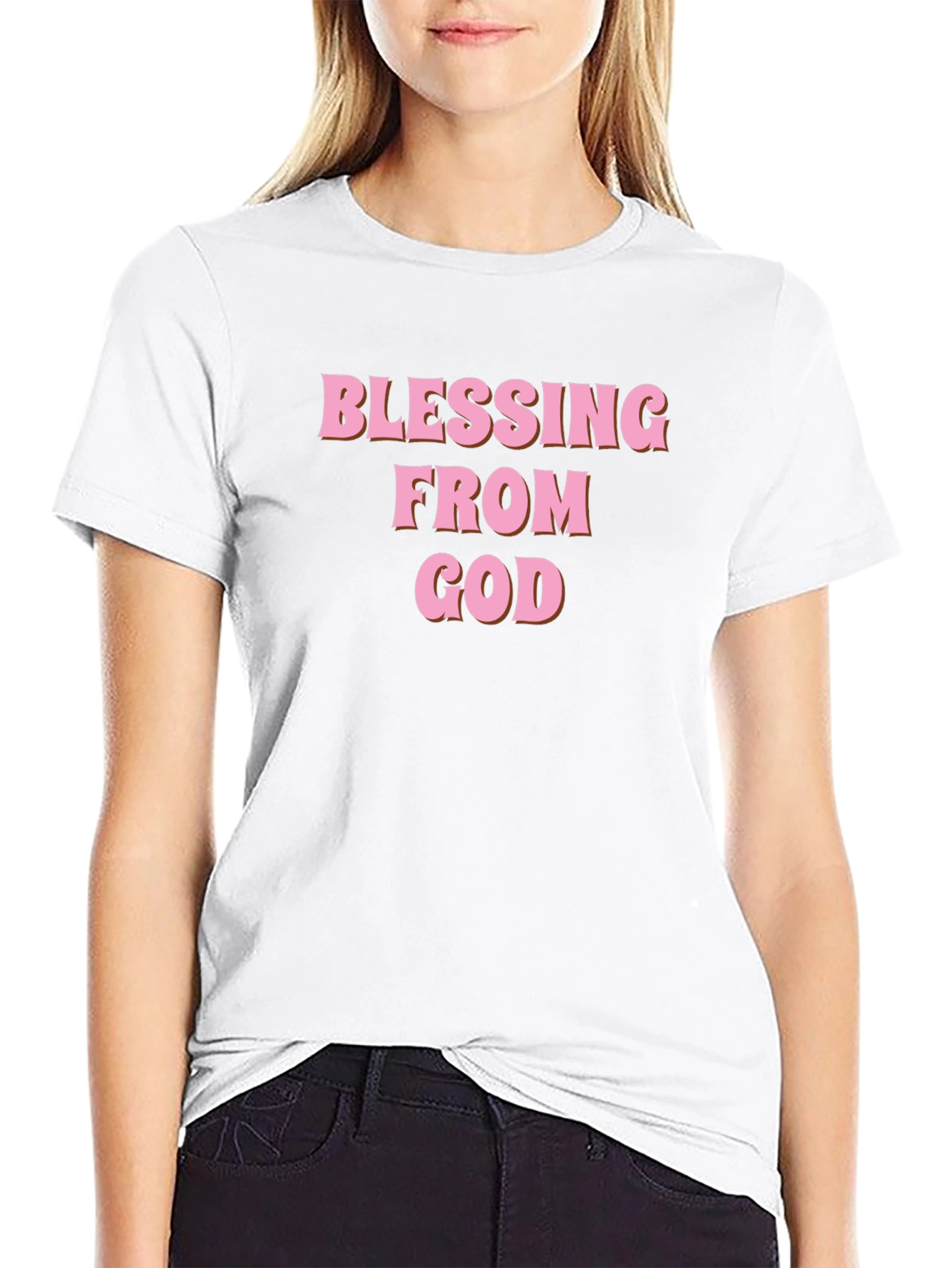 Blessing From God T-Shirt | Pink Graphic Tee