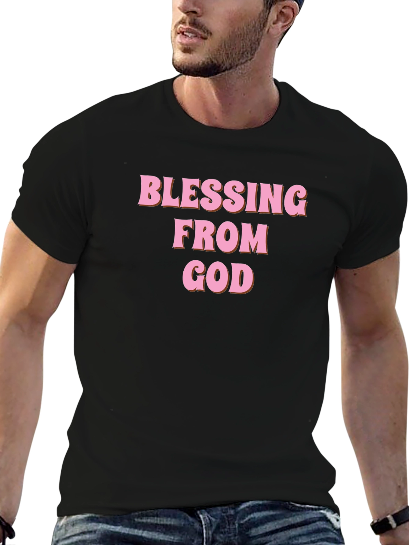 Blessing From God T-Shirt | Pink Graphic Tee