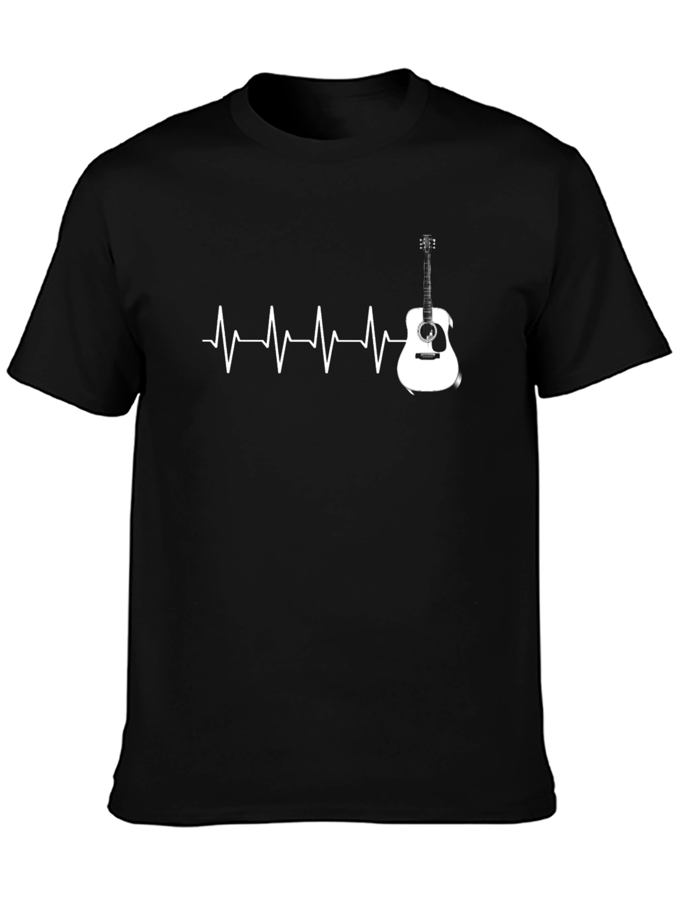 Guitar Heartbeat T-Shirt - Music Lover Tee