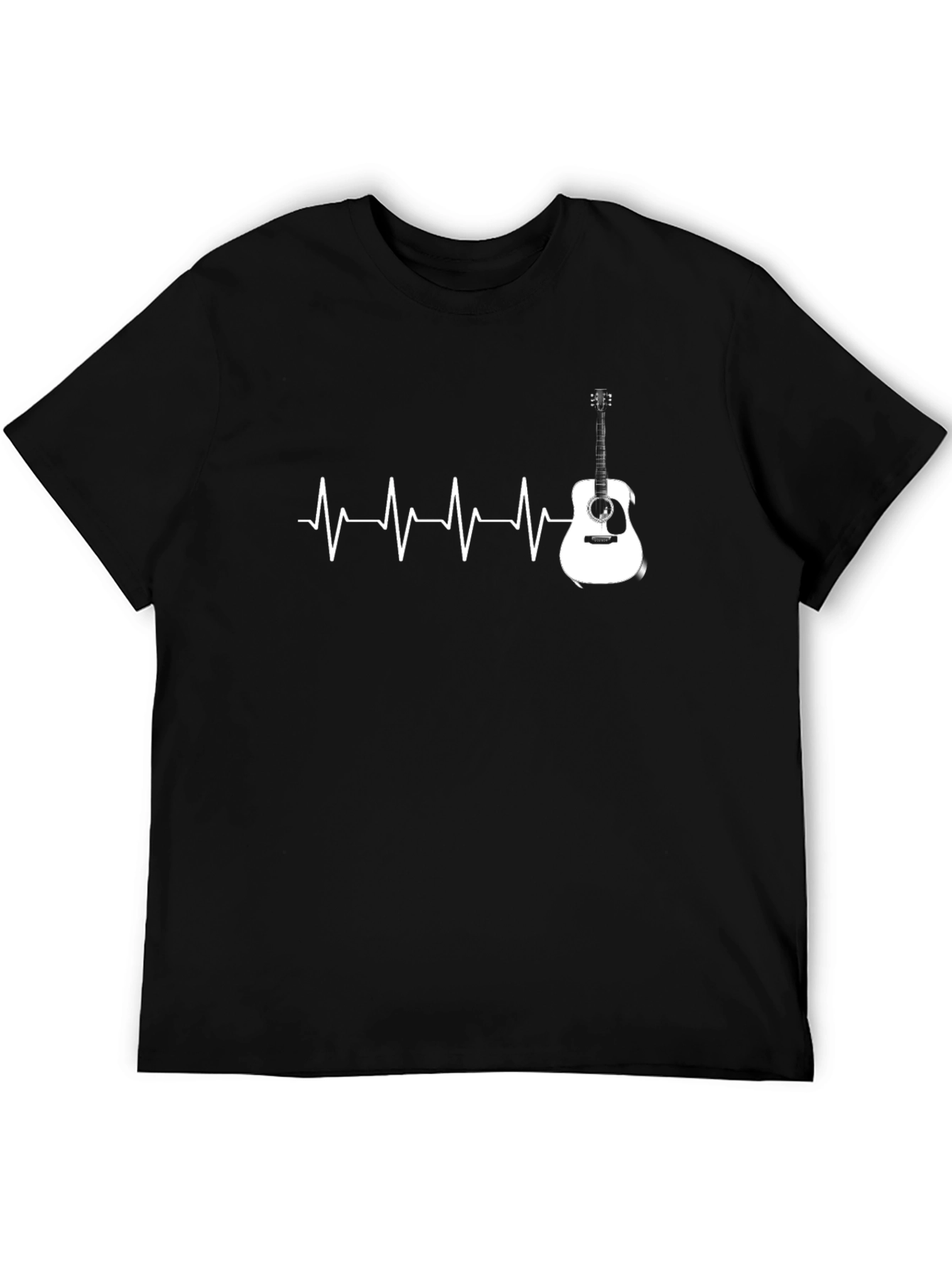 Guitar Heartbeat T-Shirt - Music Lover Tee