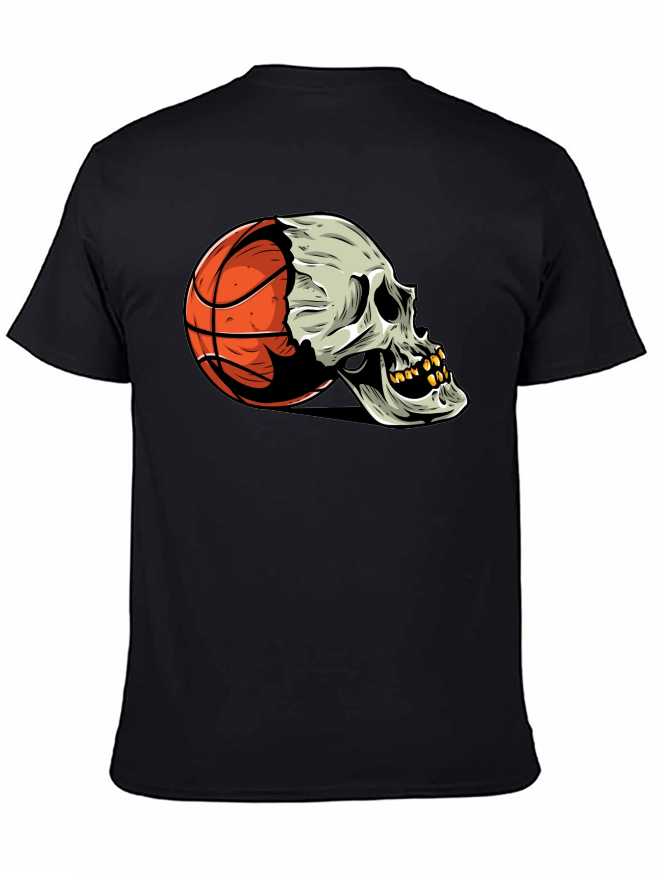 Basketball Skull Graphic Tee - Unique Streetwear