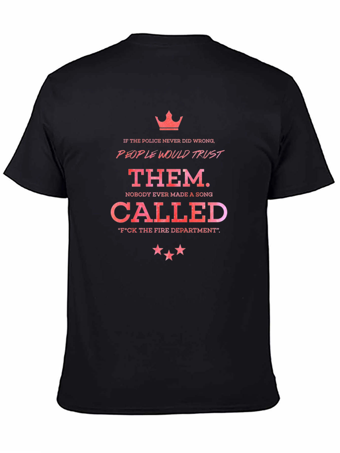 Trust THEM T-Shirt - Black Graphic Tee