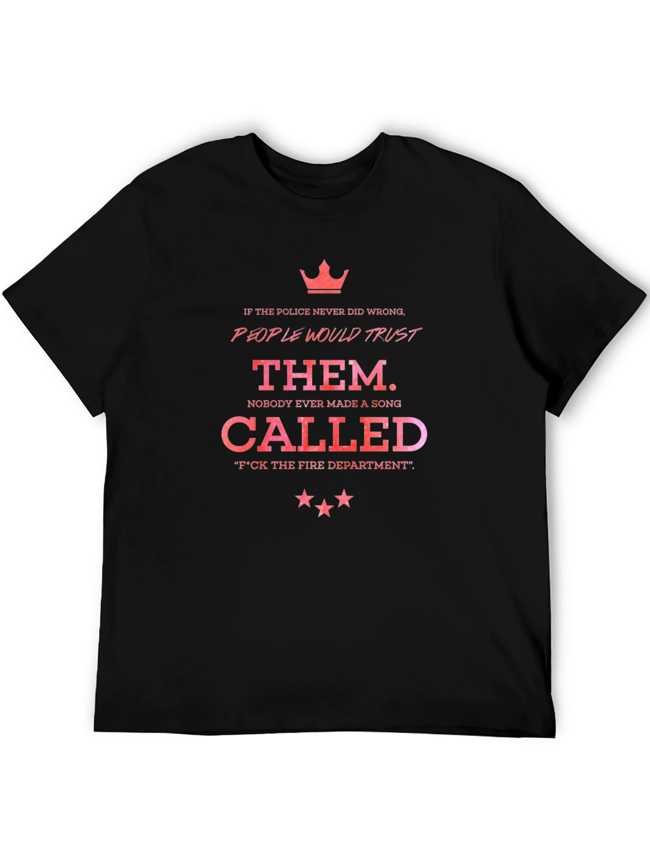 Trust THEM T-Shirt - Black Graphic Tee