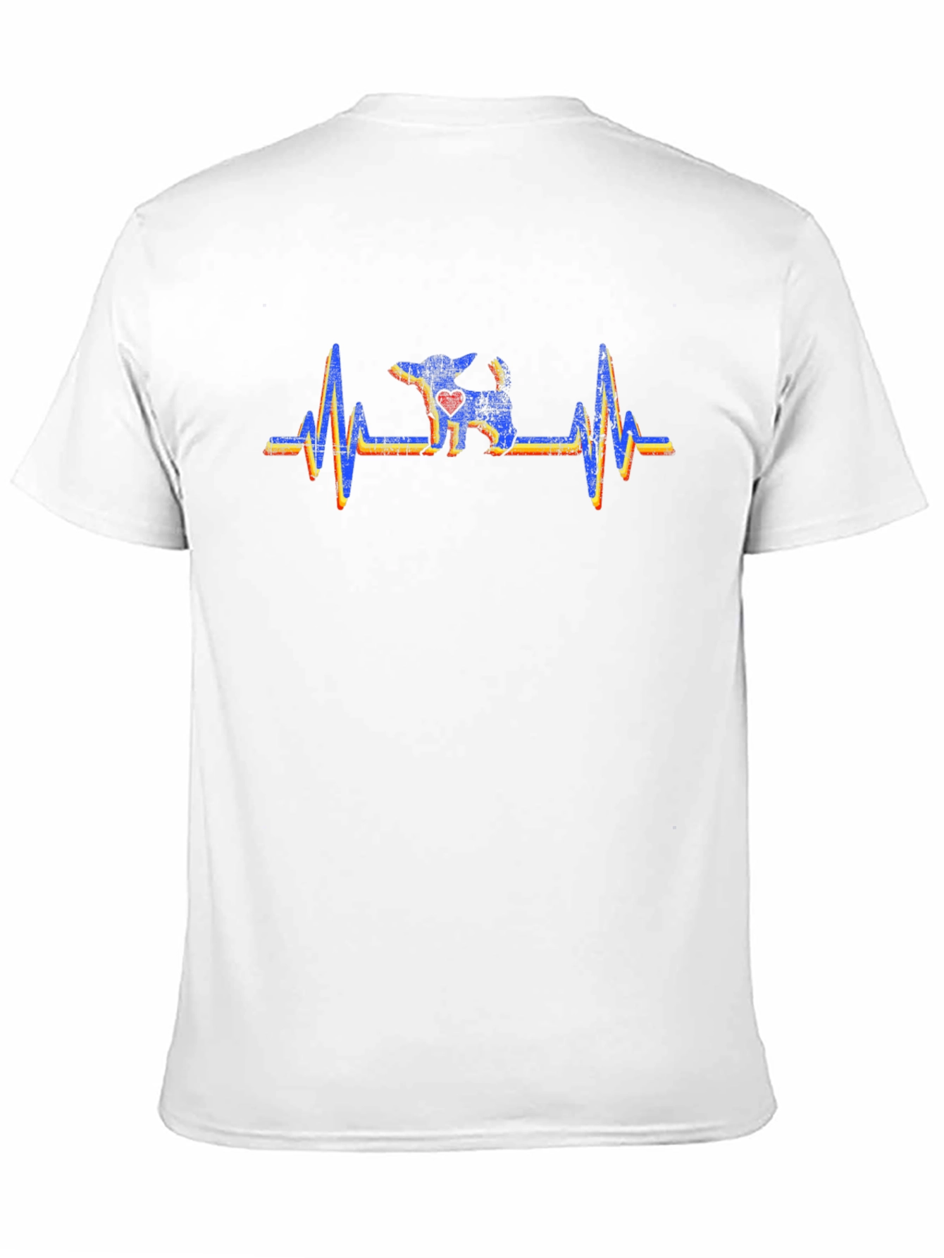 Dog Heartbeat Graphic Black Tee