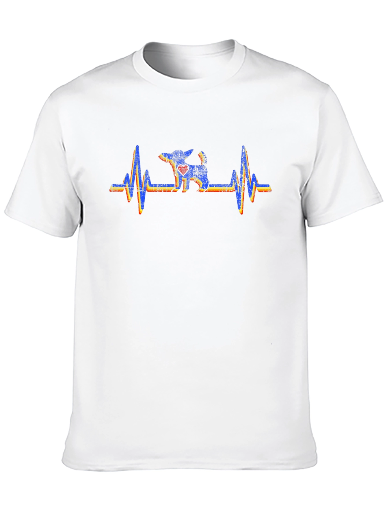 Dog Heartbeat Graphic Black Tee