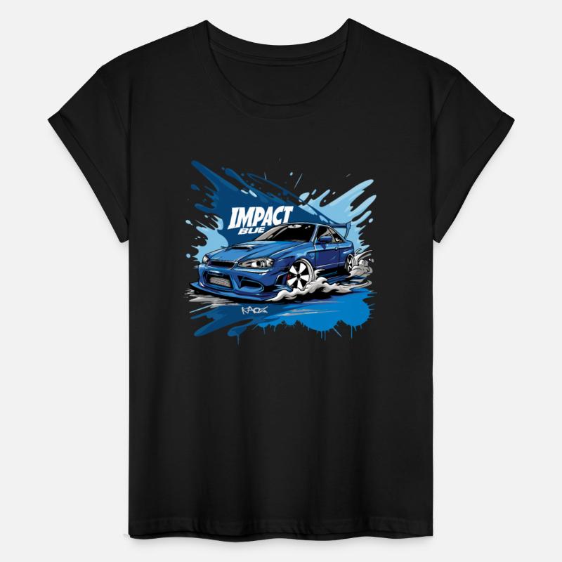 Japan D Initial Impact Blue JDM Street Racer Car