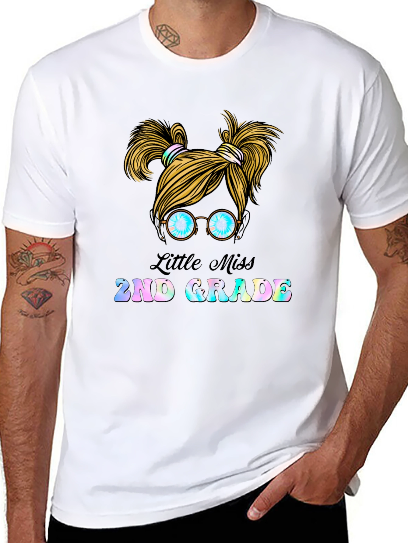 Little Miss 2nd Grade Graphic Tee